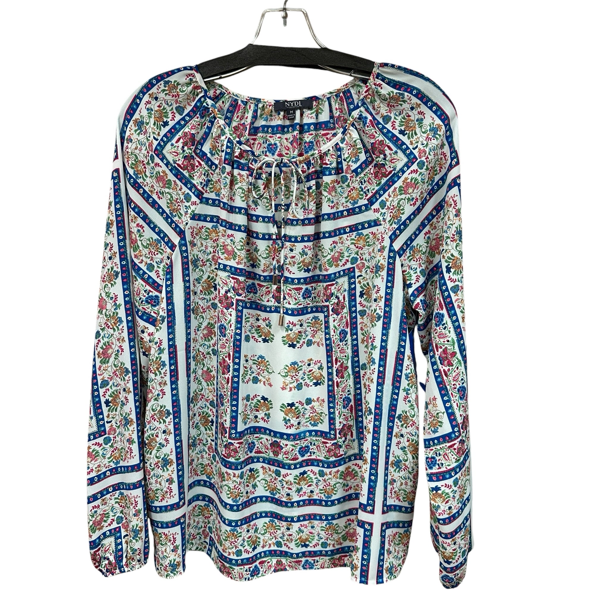NYDJ Size Medium Multi-Color Long Sleeve Top