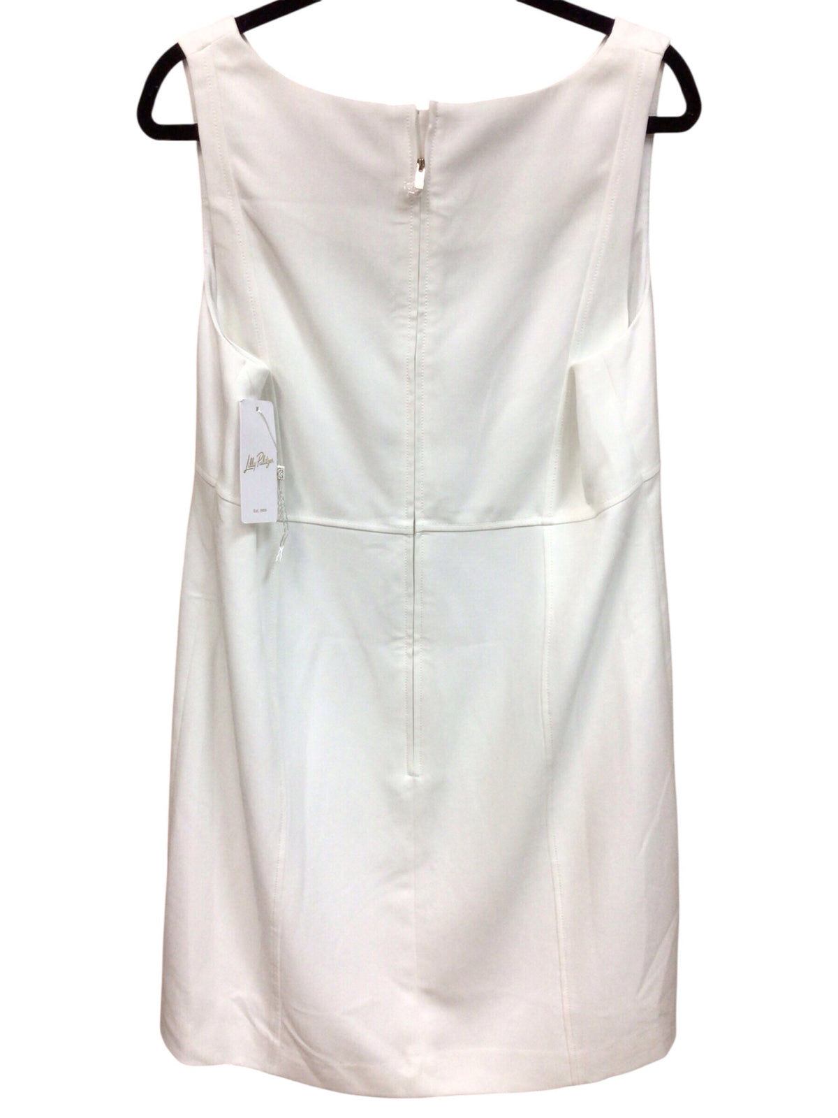 Lilly Pulitzer White Embroidered "Trini" Shift Dress Size 14 NWT