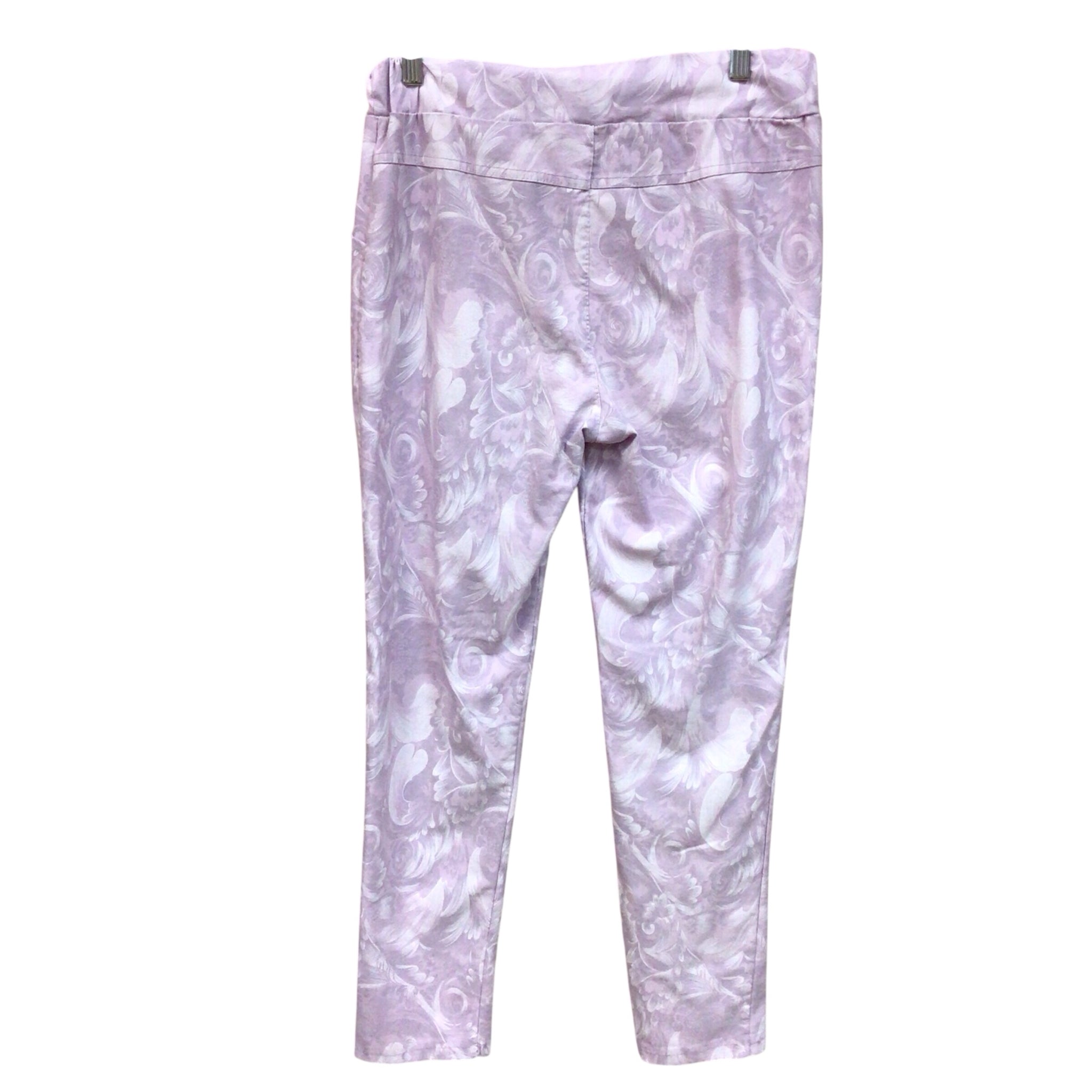 Made in Italy Purple Floral Pants Size Small