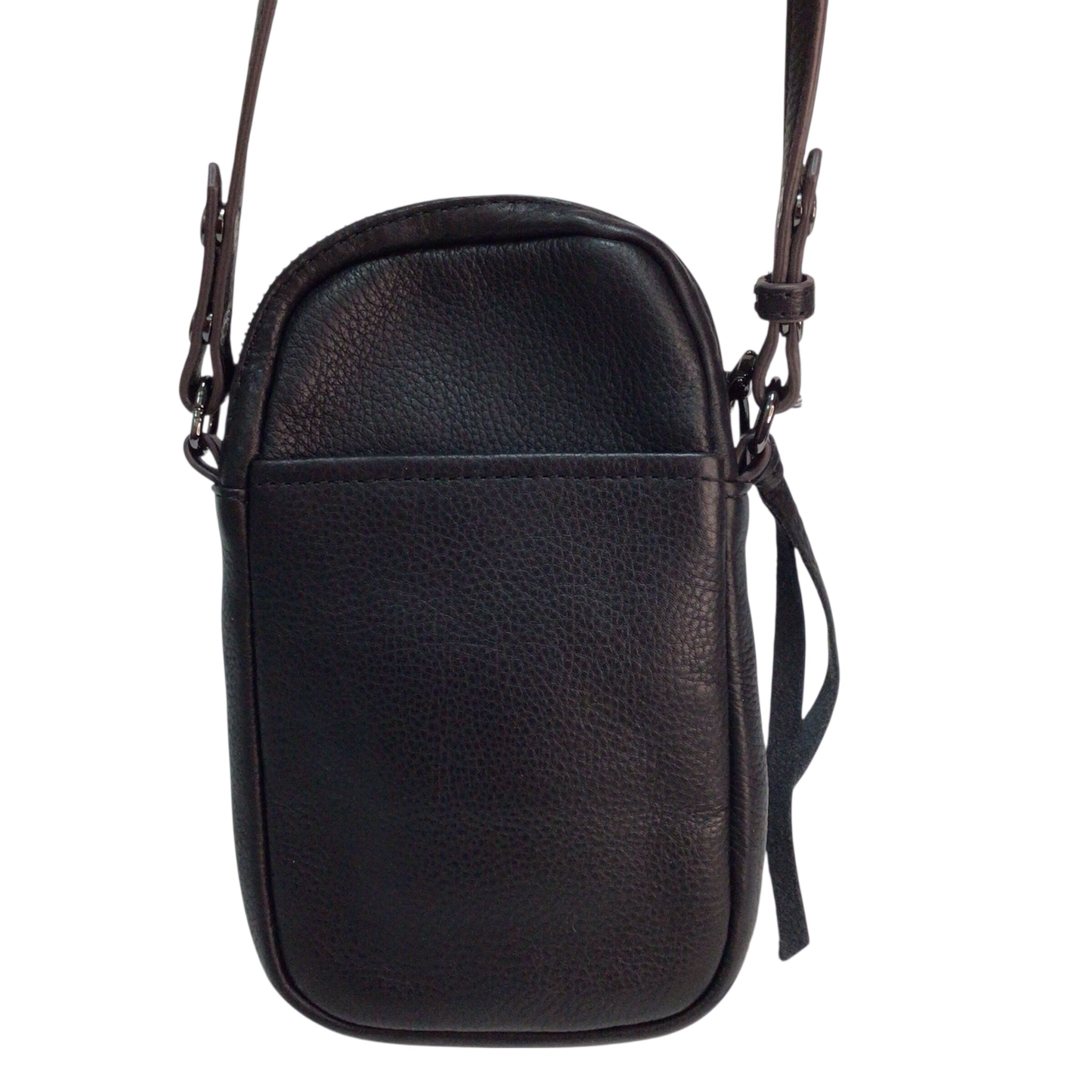 Aimee Kestenberg Leather Intention Phone Crossbody Bag Wristlet Black