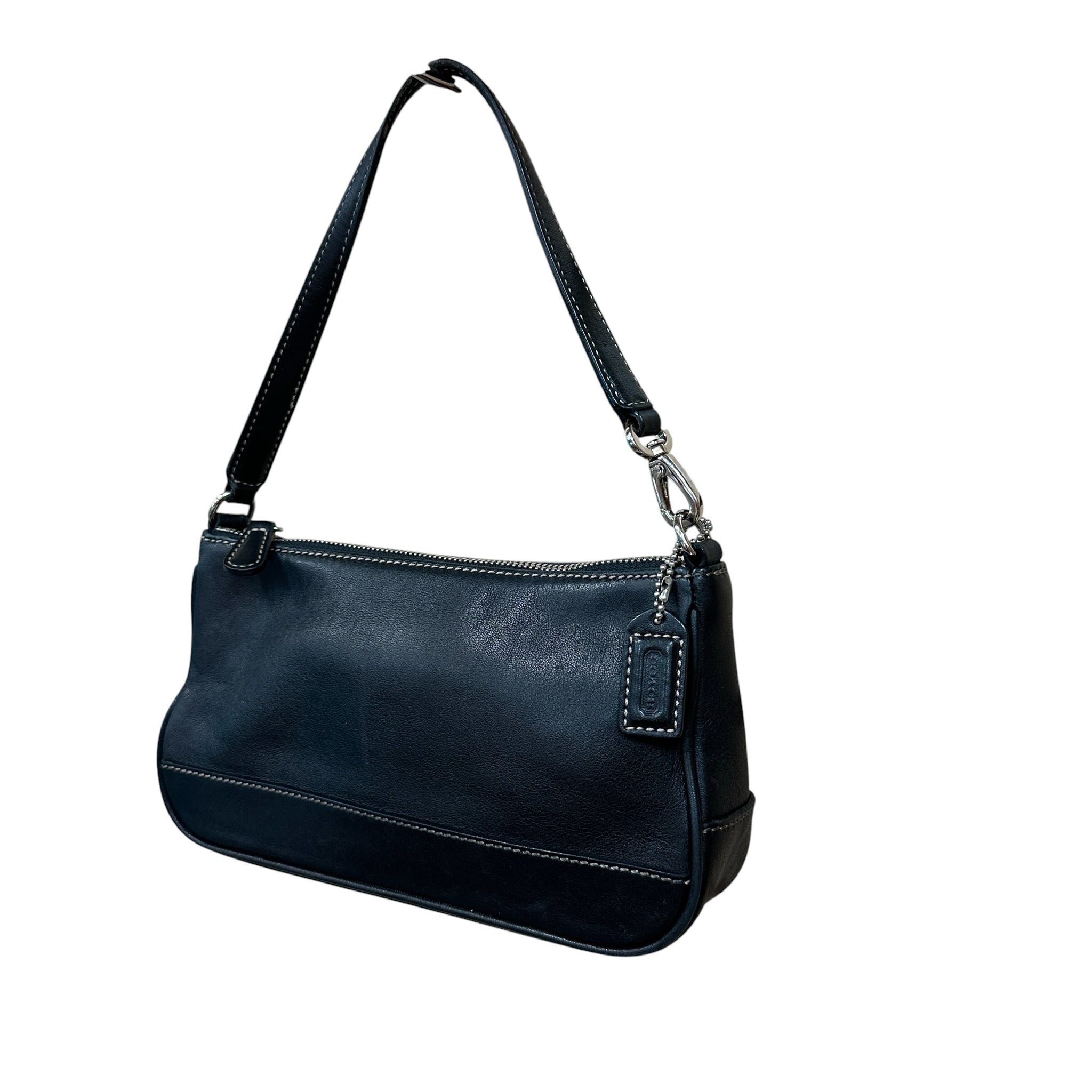 Coach 7785 Vintage "Demi" Hampton Black Leather Mini Handbag