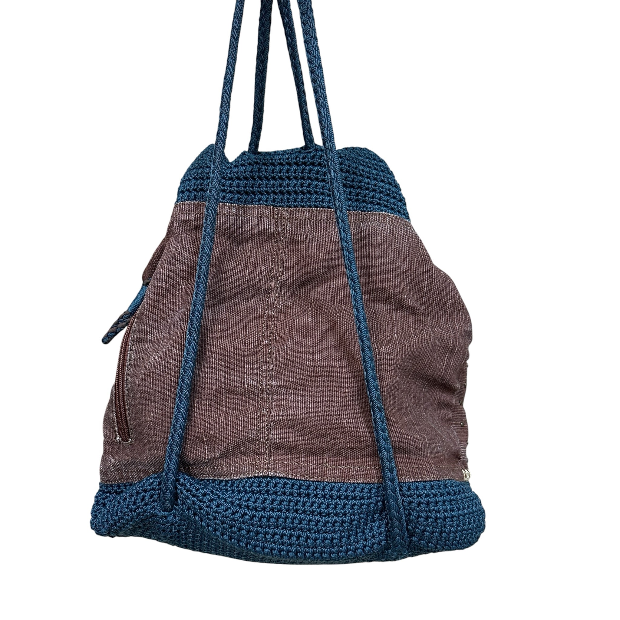 The Sak Navy Blue & Brown Backpack