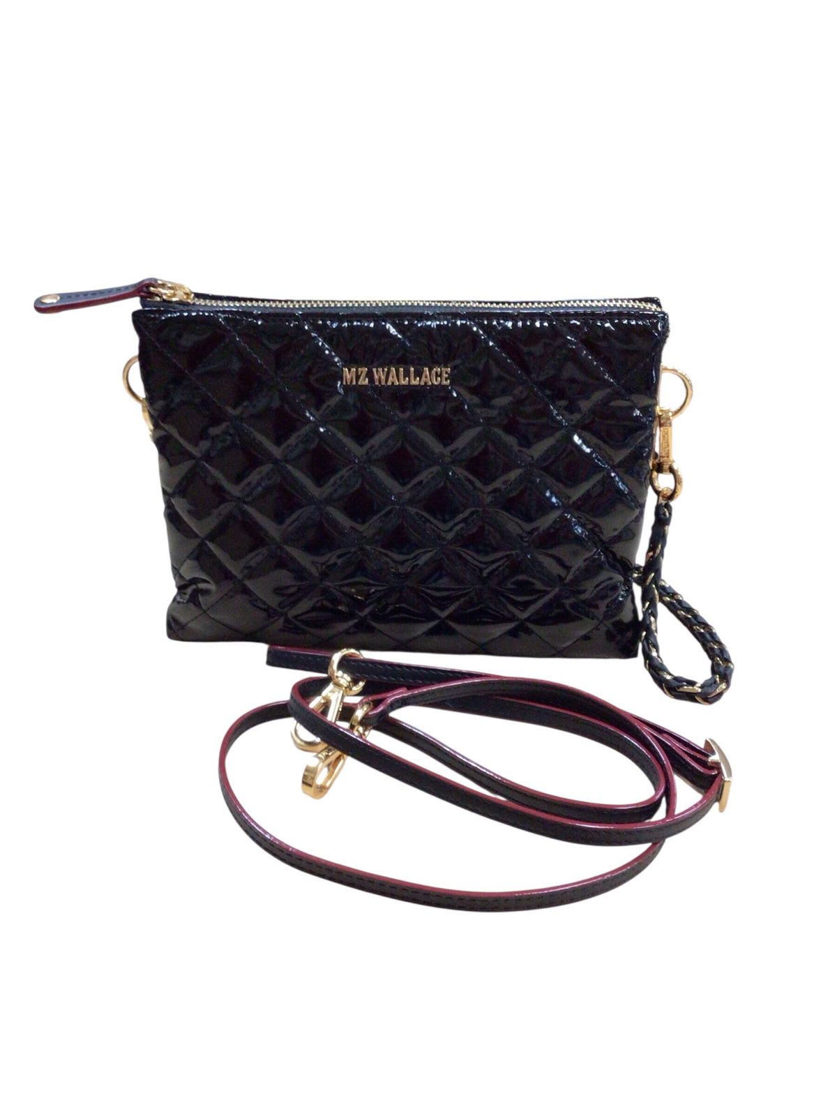 MZ Wallace "Ruby Quilted" Black Crossbody Bag