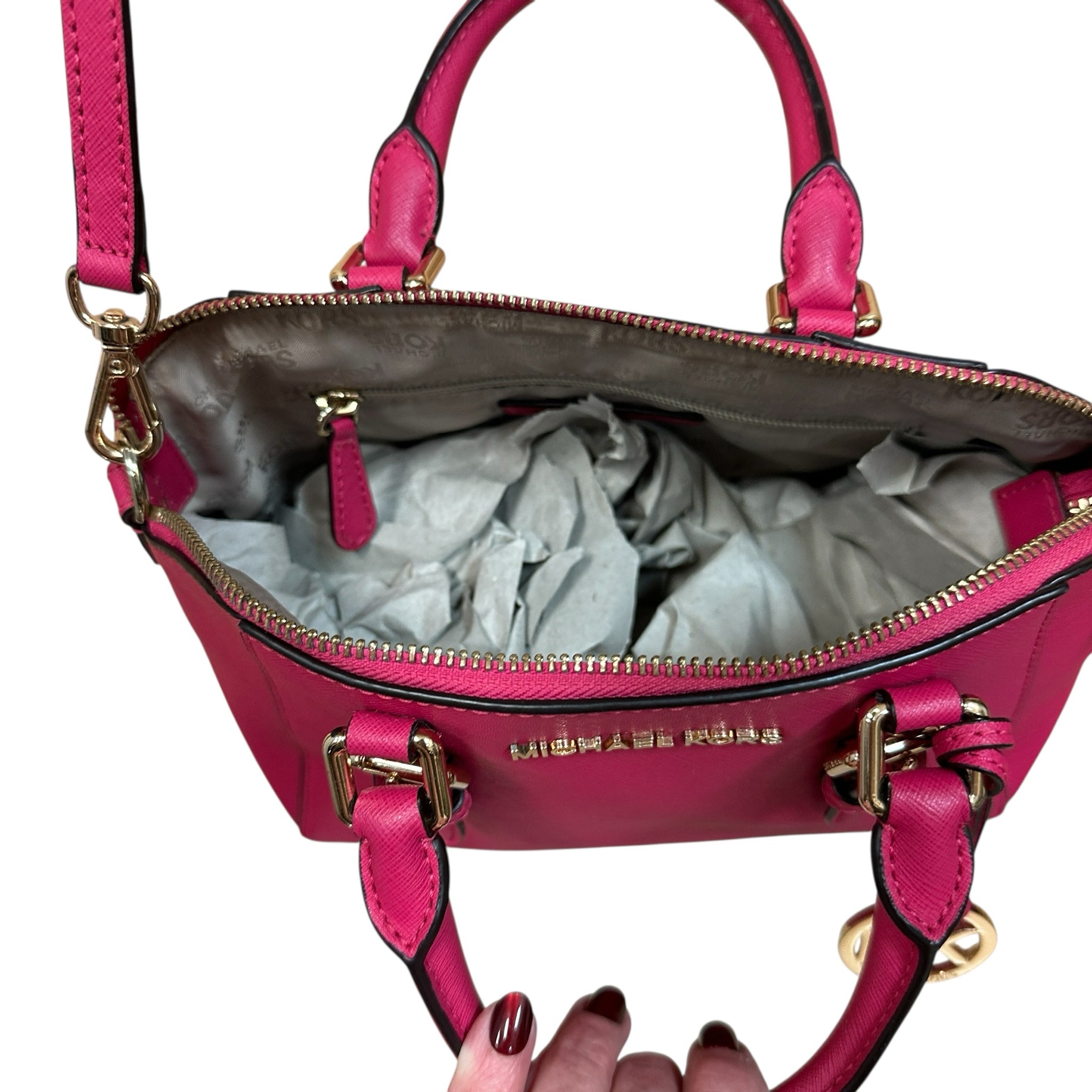Michael Kors Pink Satchel Crossbody Bag