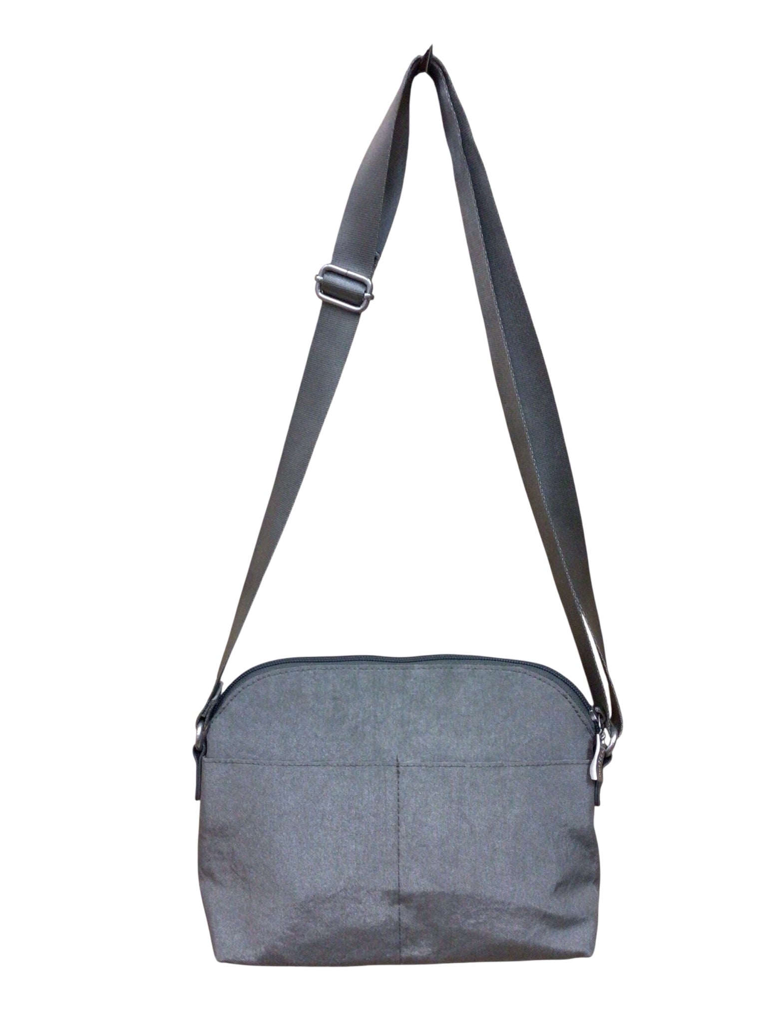 Baggalini Gray Nylon Dome Crossbody