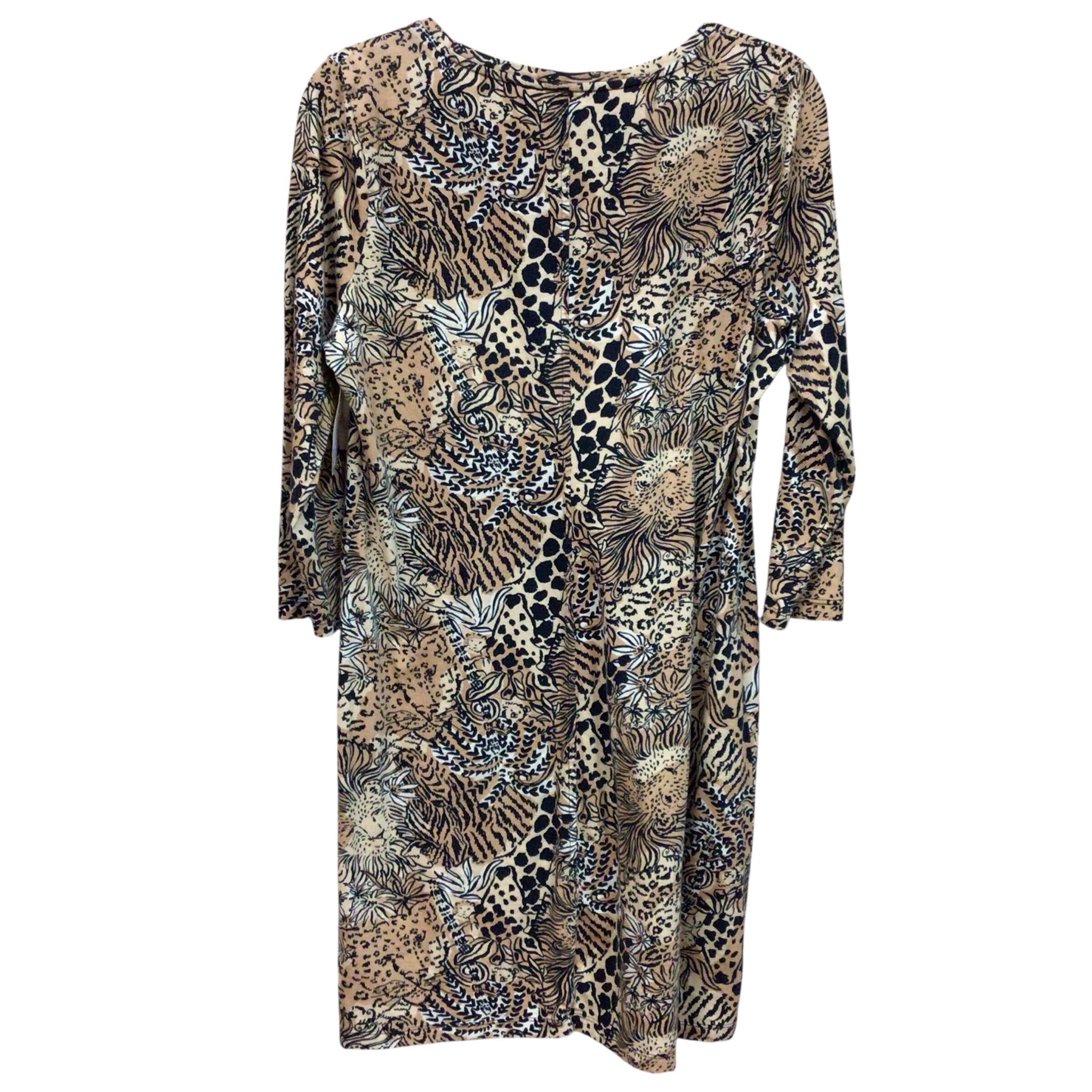 Lilly Pulitzer Straight Fit "Rattan Walk On The Wild Side" Dress Size Large