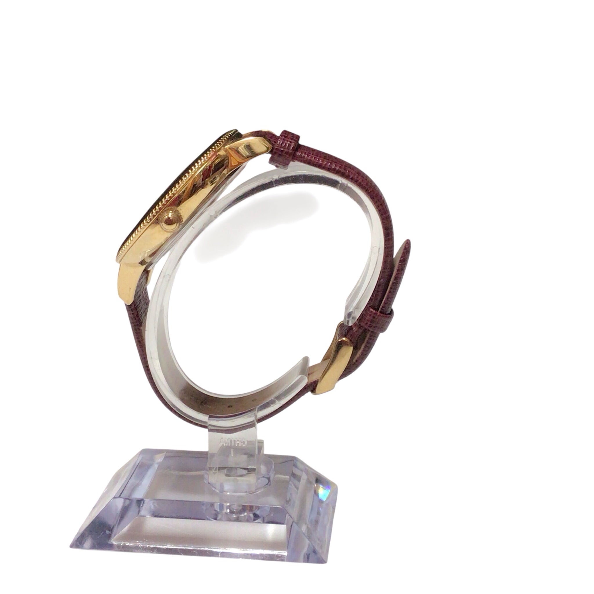 Dooney & Bourke Sterling Silver Magenta & Gold Women's Watch