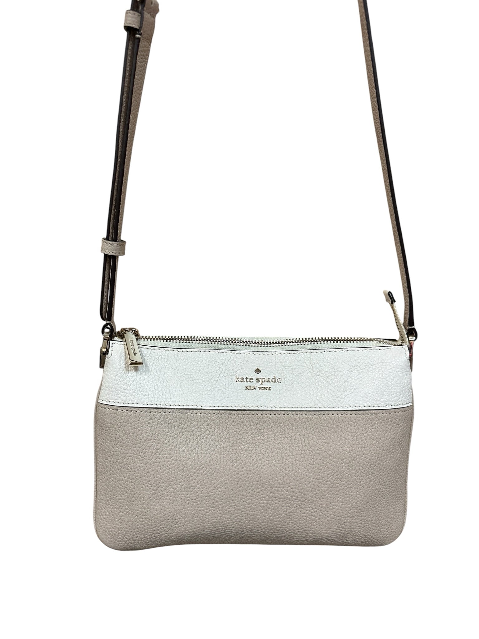Kate Spade Tan & White Crossbody Bag