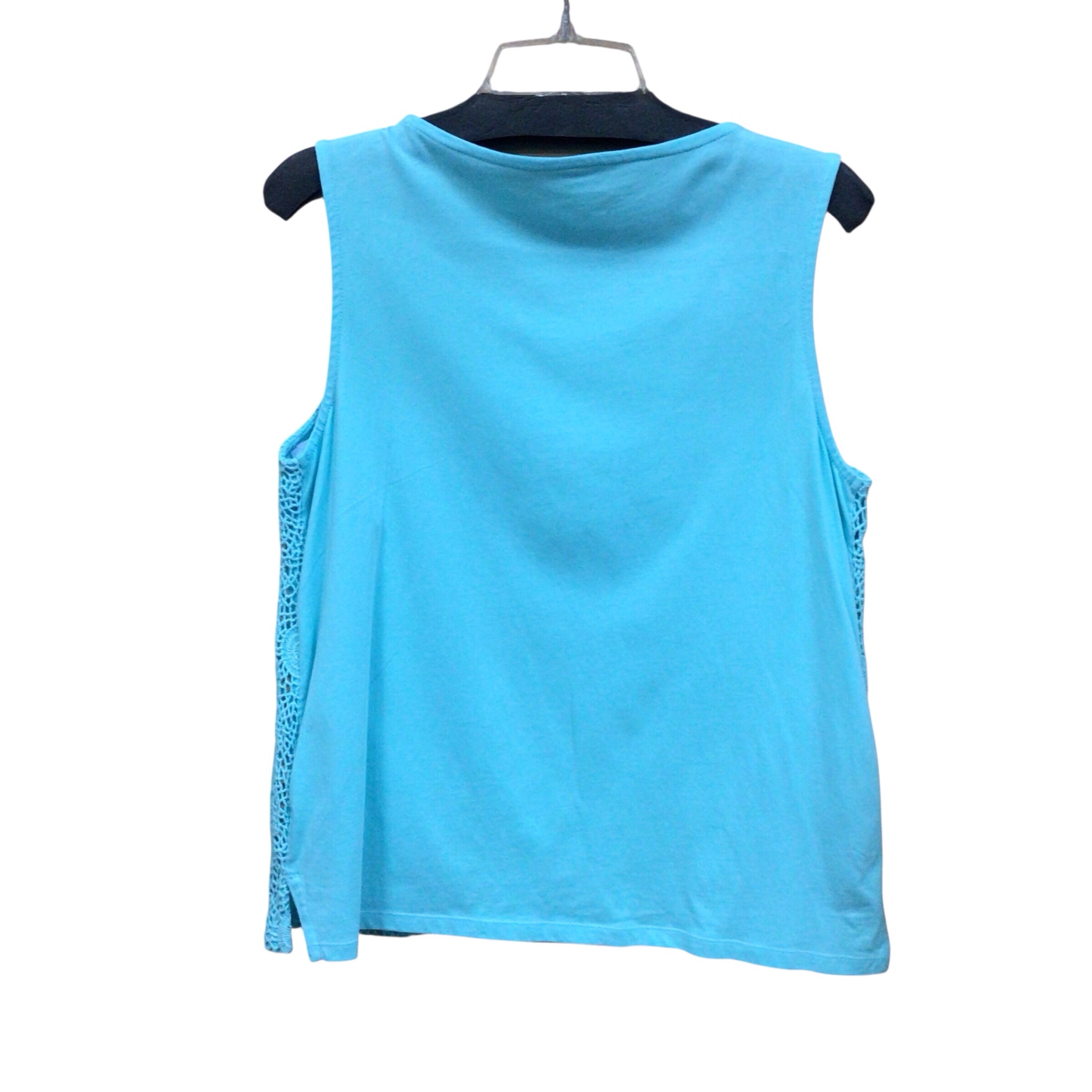 Talbots Teal Sleevless Top Size Medium