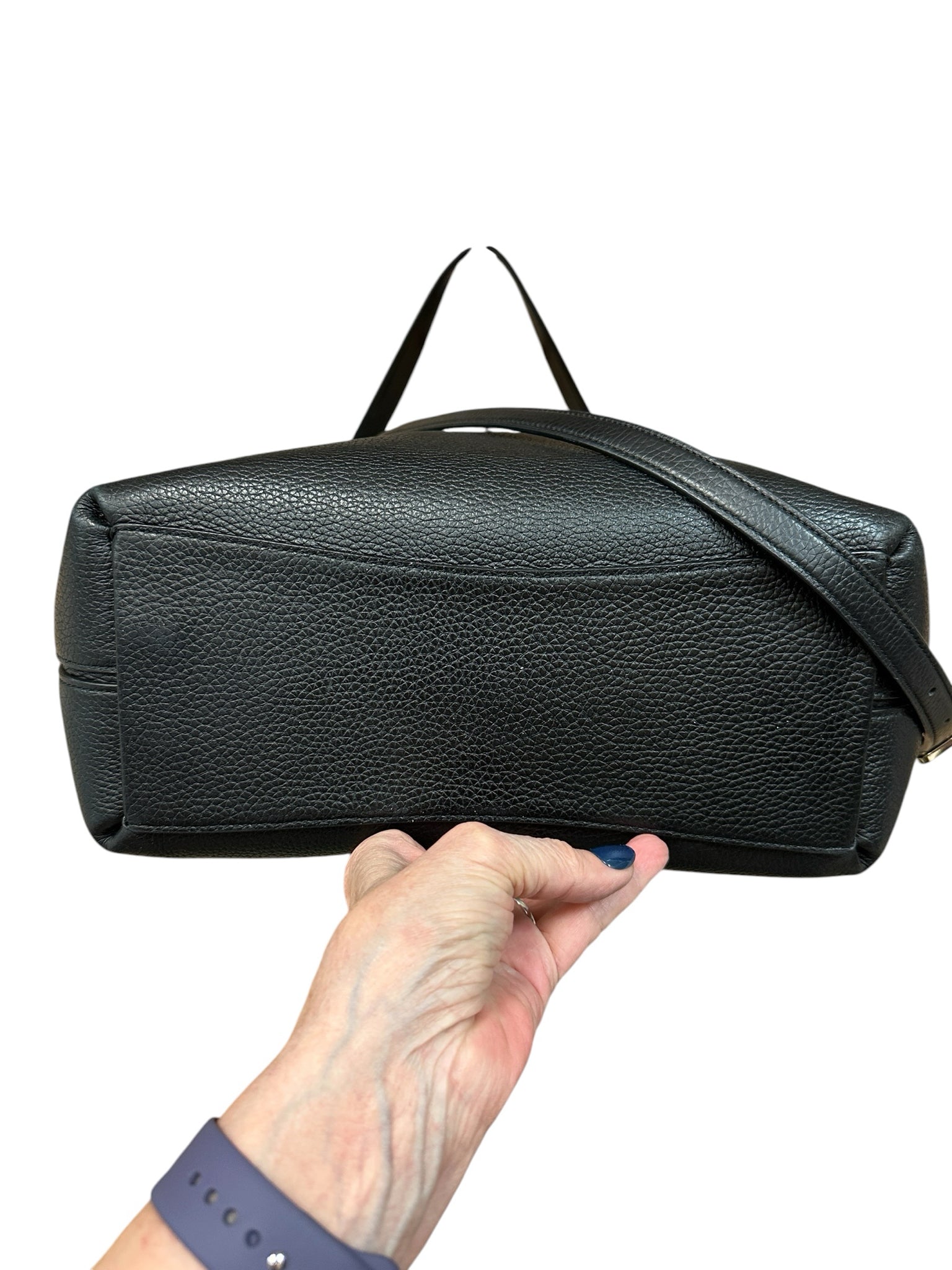 Kate Spade Black Pebbled Leather Shoulder Crossbody Bag