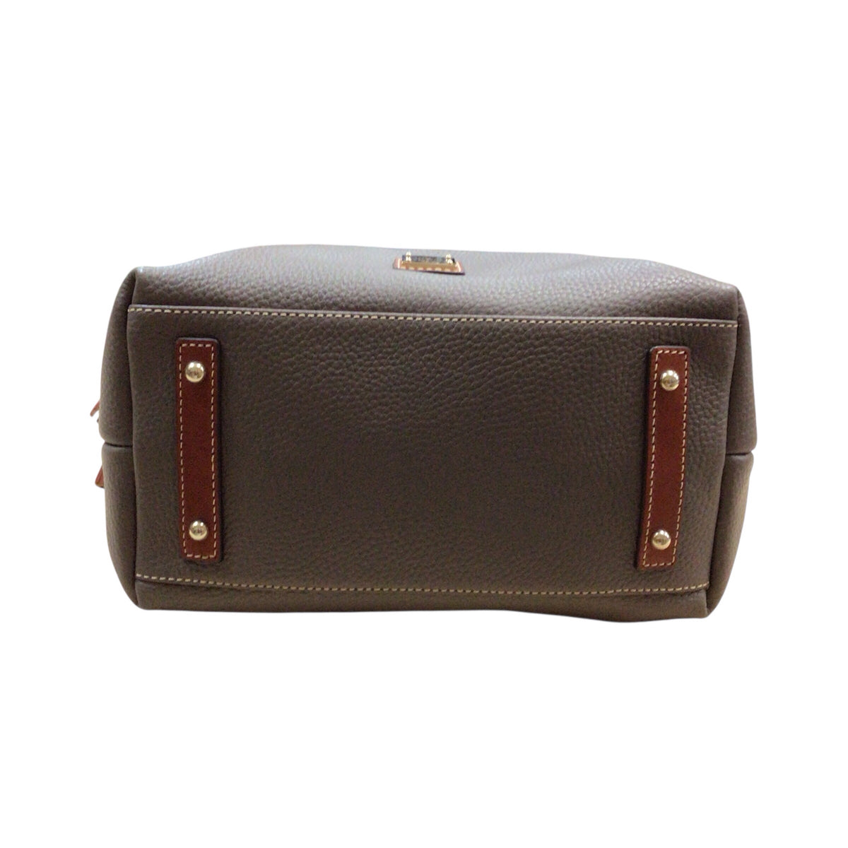 Dooney & Bourke Taupe Pebbled Leather "Paige" Hobo Shoulder Bag