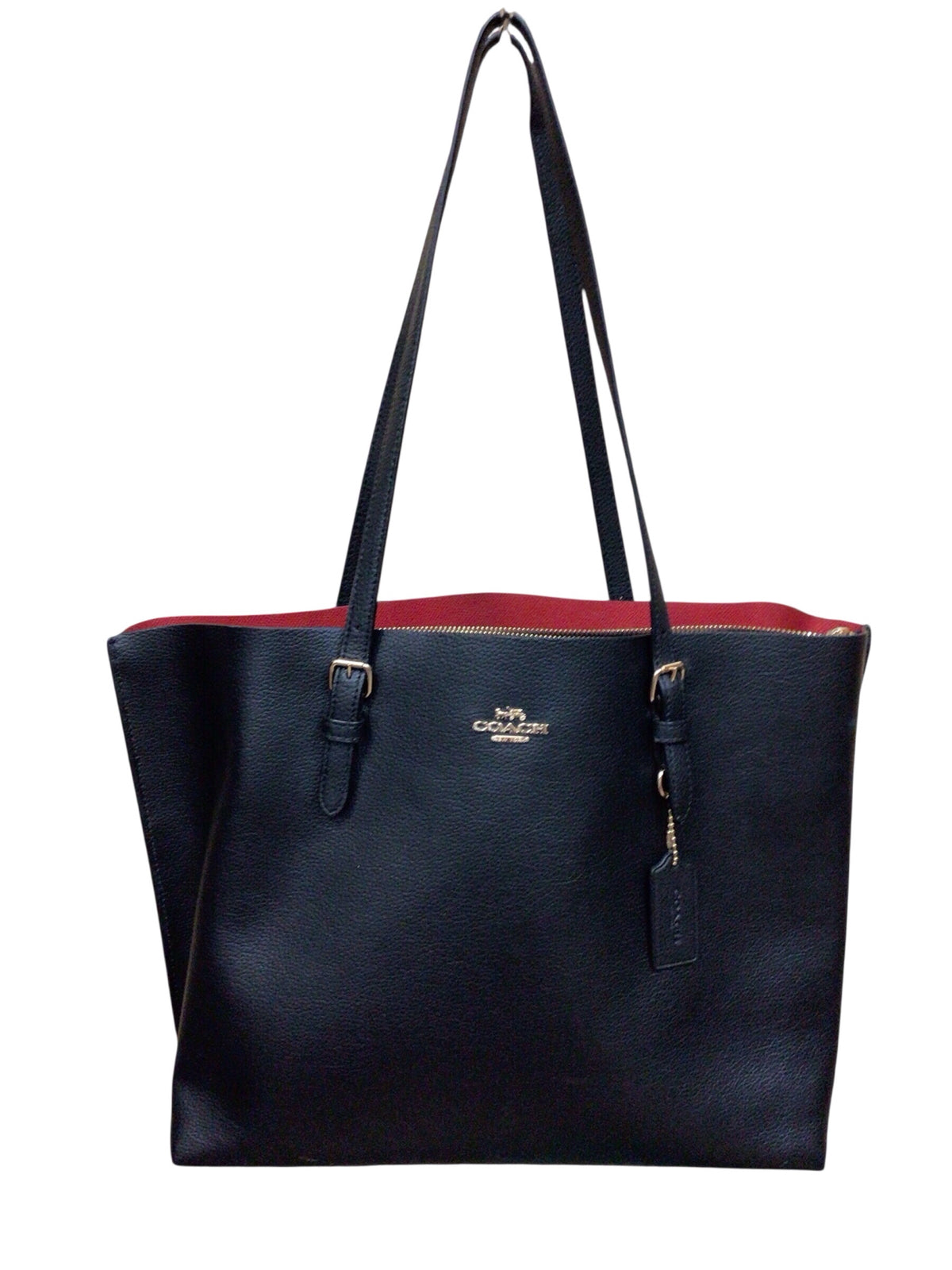 Coach 1671 "Mollie" Black Leather Tote