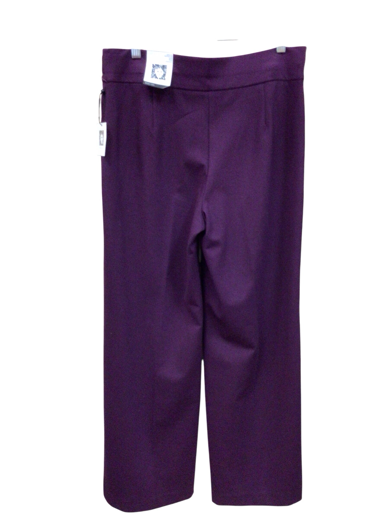 Ann Klein Dark Purple & Gold Dress Pants Size Medium NWT