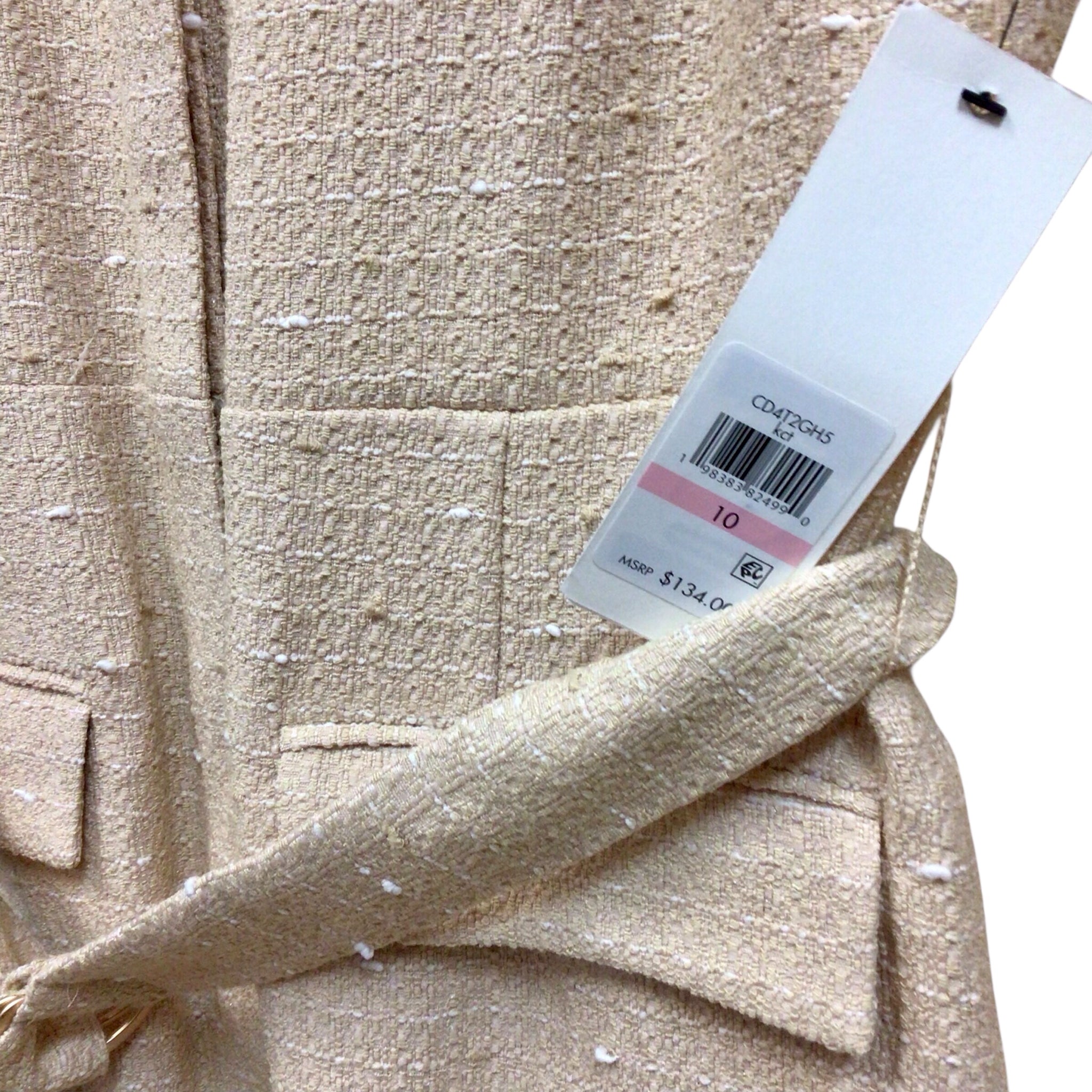 Calvin Klein Tan Sleeveless Dress Size 10