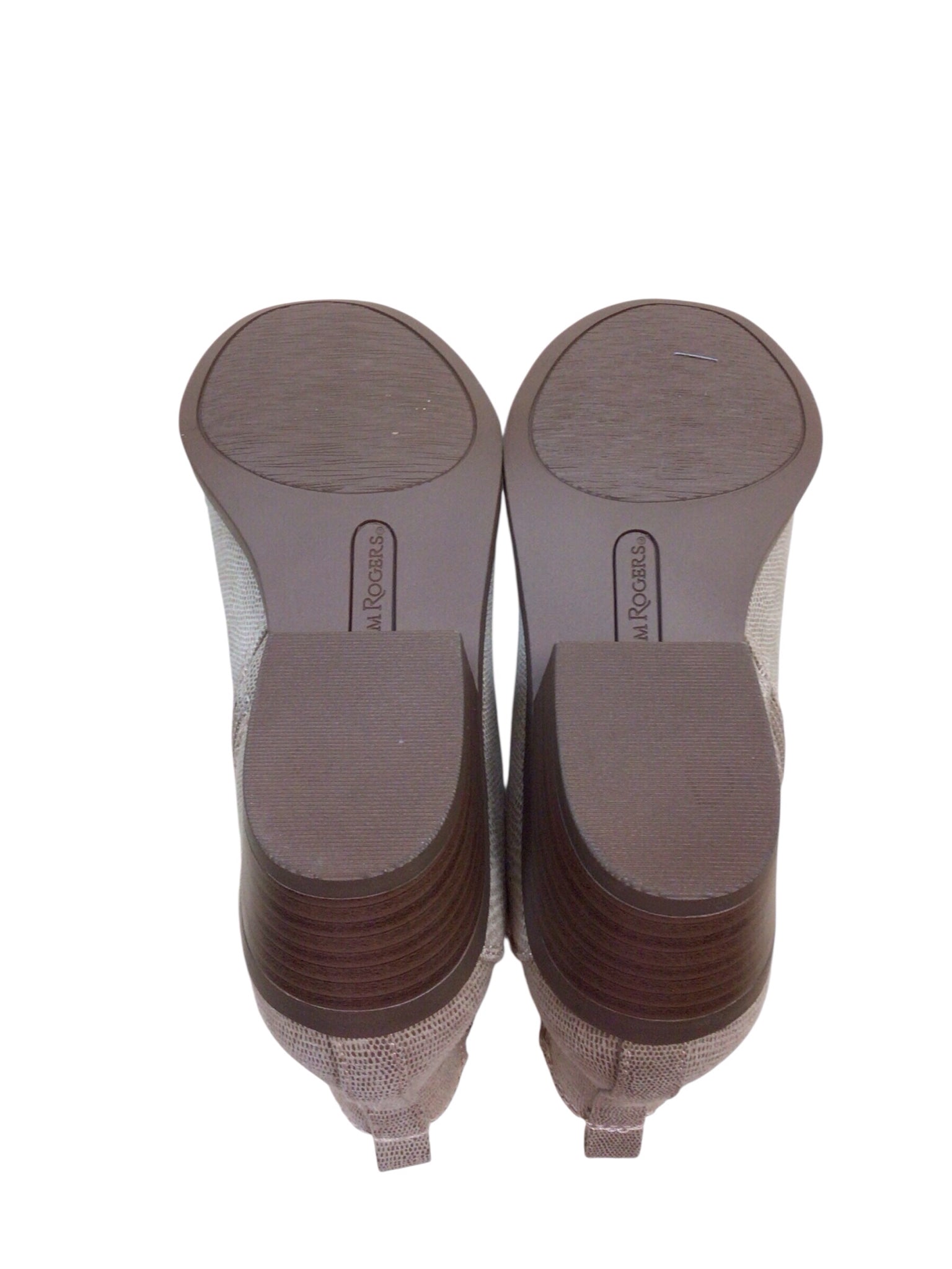 Kim Rogers "Praya" Beige Booties Size 6