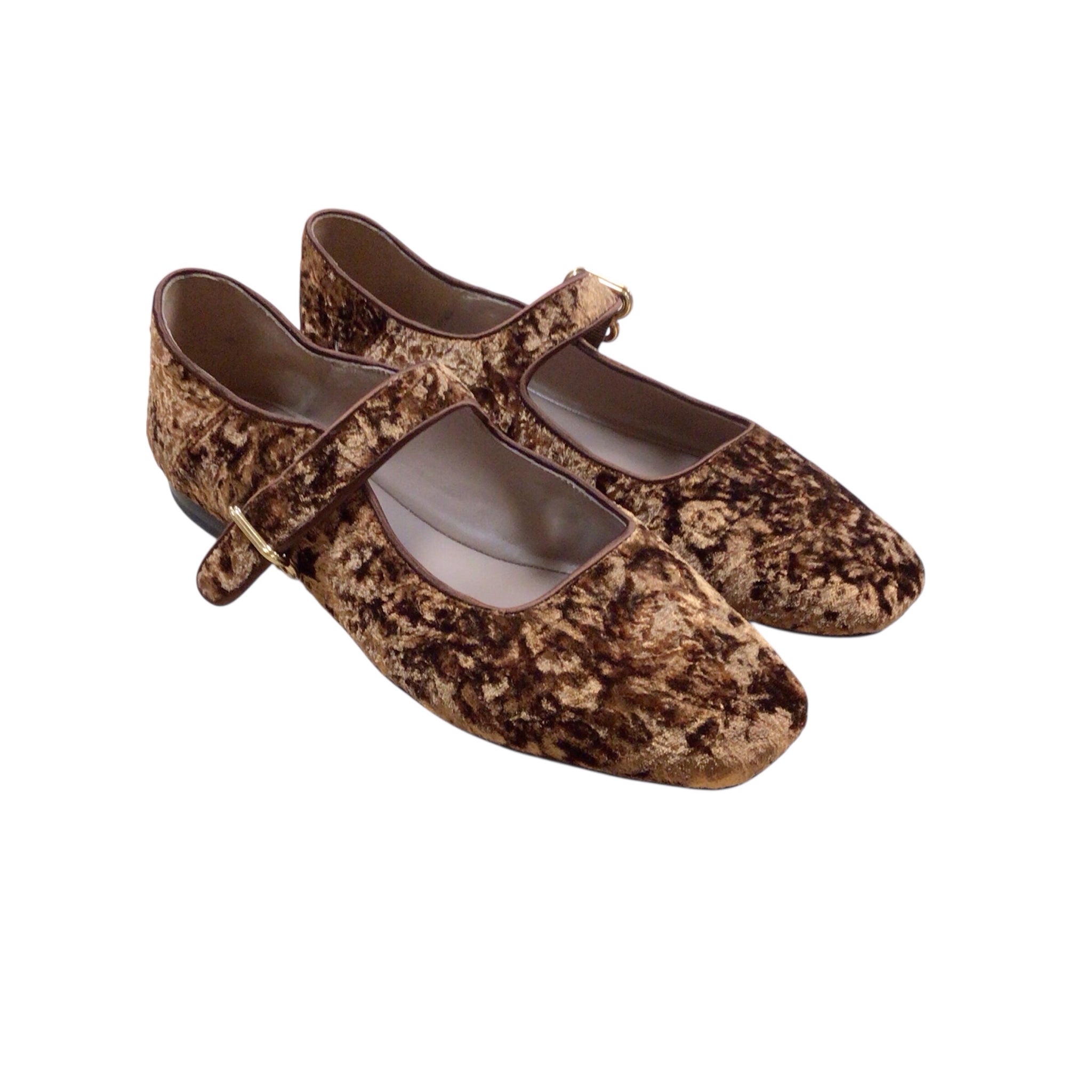 Sam Edelman "Michaela" Bronze Velvet Flats Size 8.5