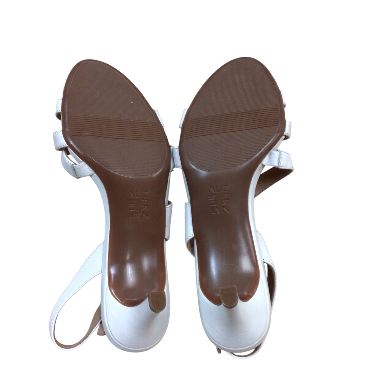 Naturalizer "Taimi" White Strappy Sandal Heels Size 8