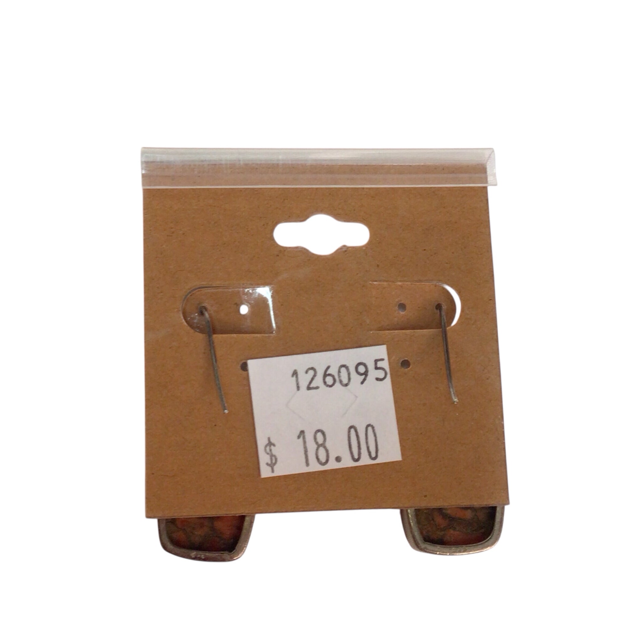 Large Red Silver Silver Sterling Earrings