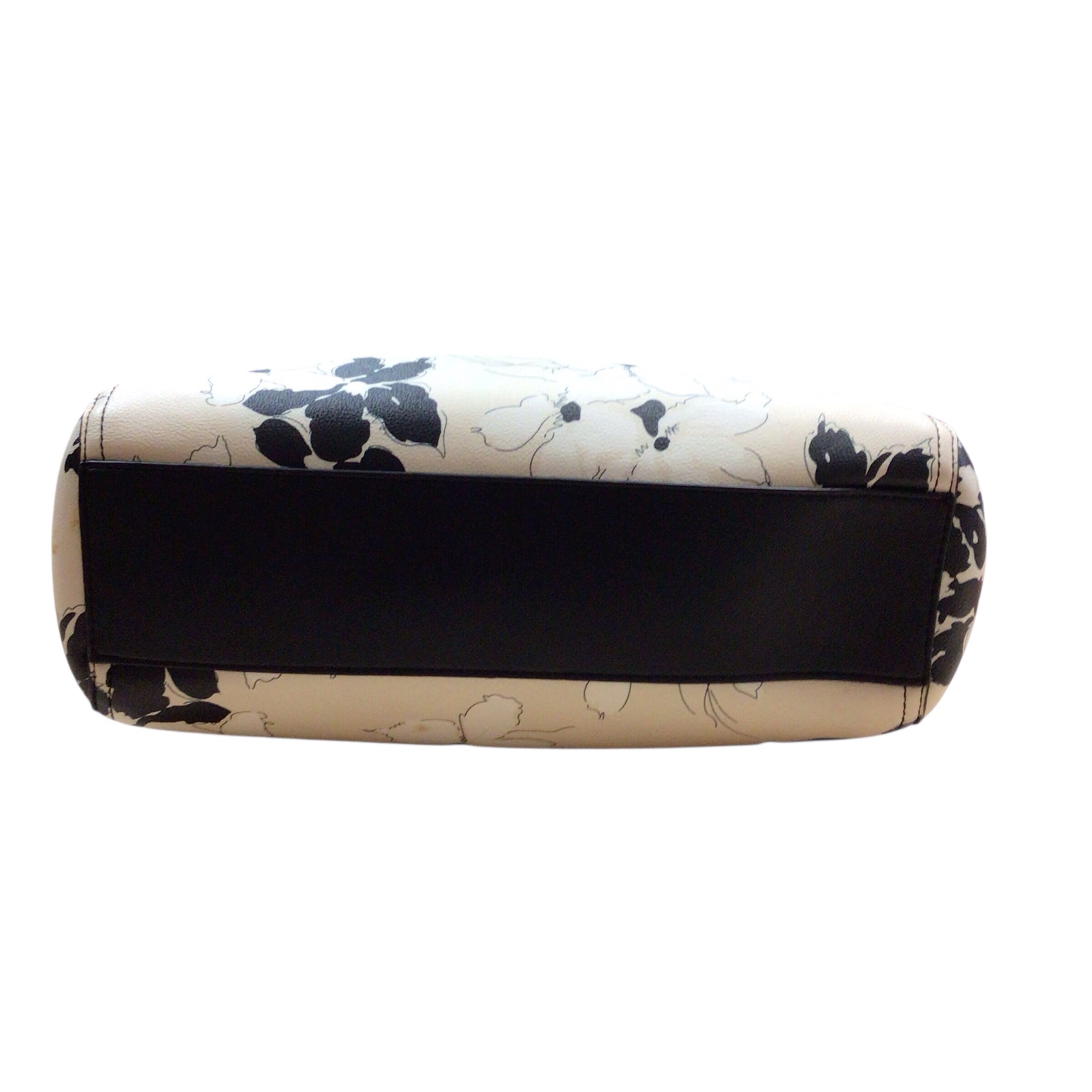 Chaps Black & Cream Floral Shoulder Bag