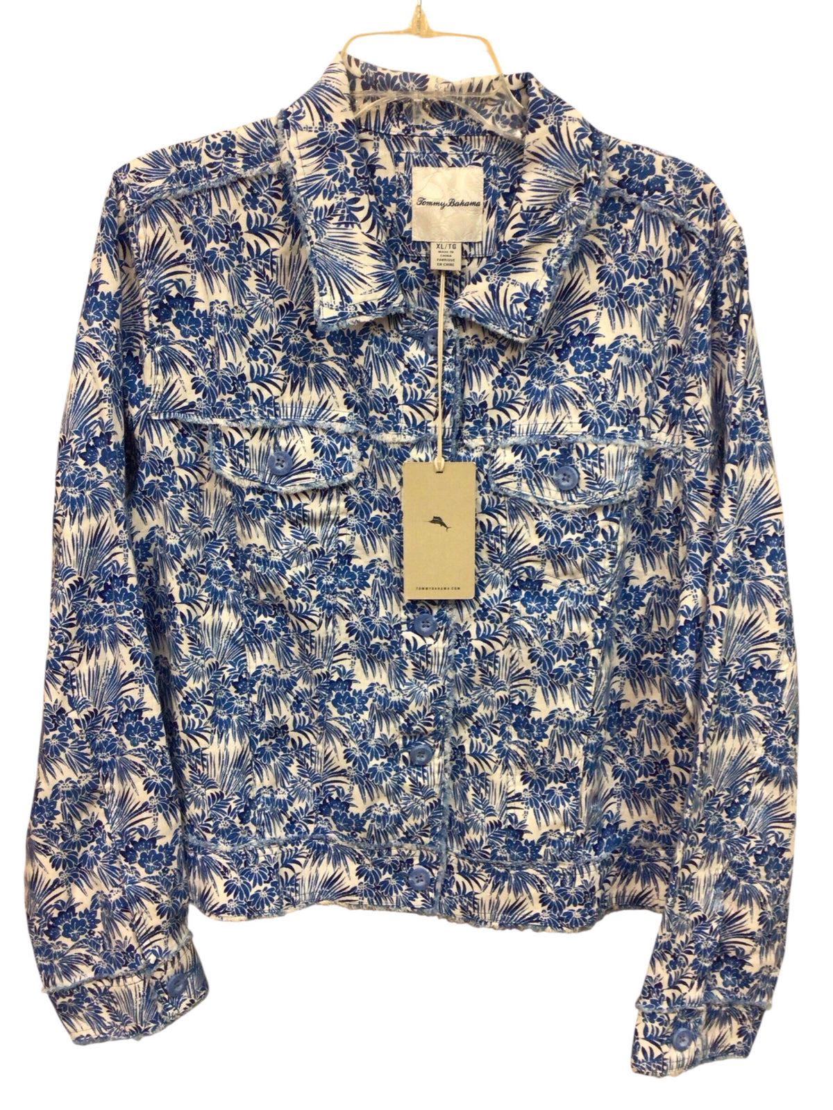 Tommy Bahama "Two Palms Fantastic Fronds" Linen Jacket Size XL NWT