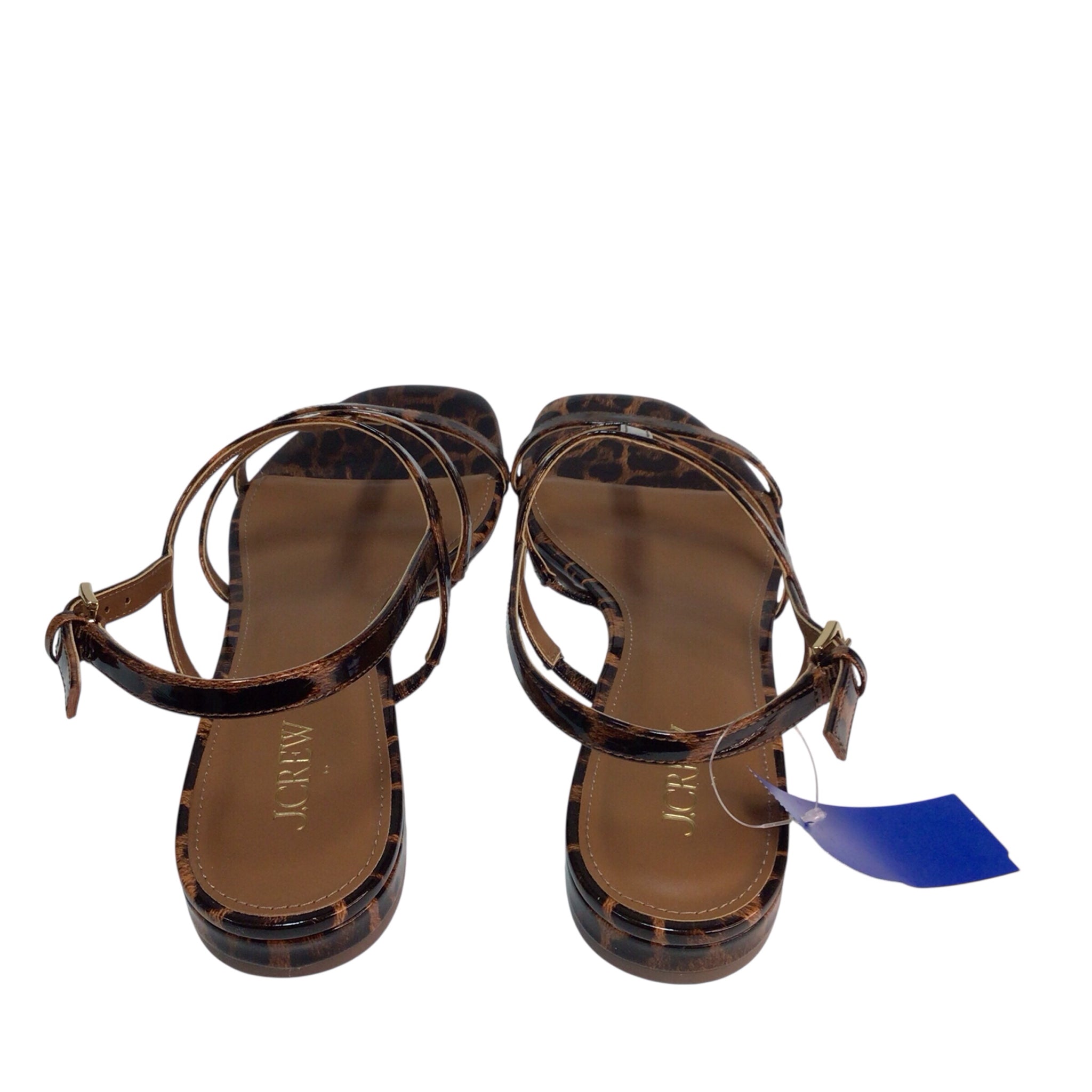 J Crew Leopard Print Sandals Size 9