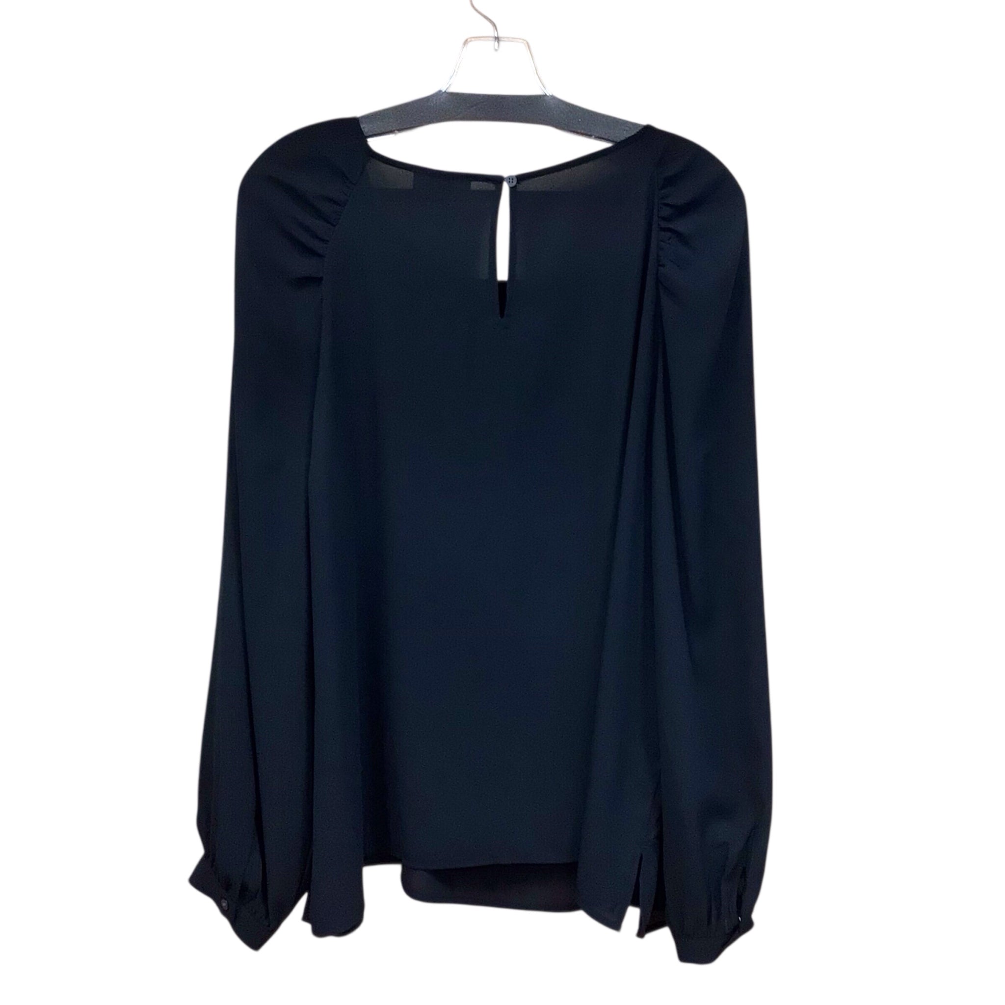 Loft Sheer Black Long Sleeve Top Size XL NWT
