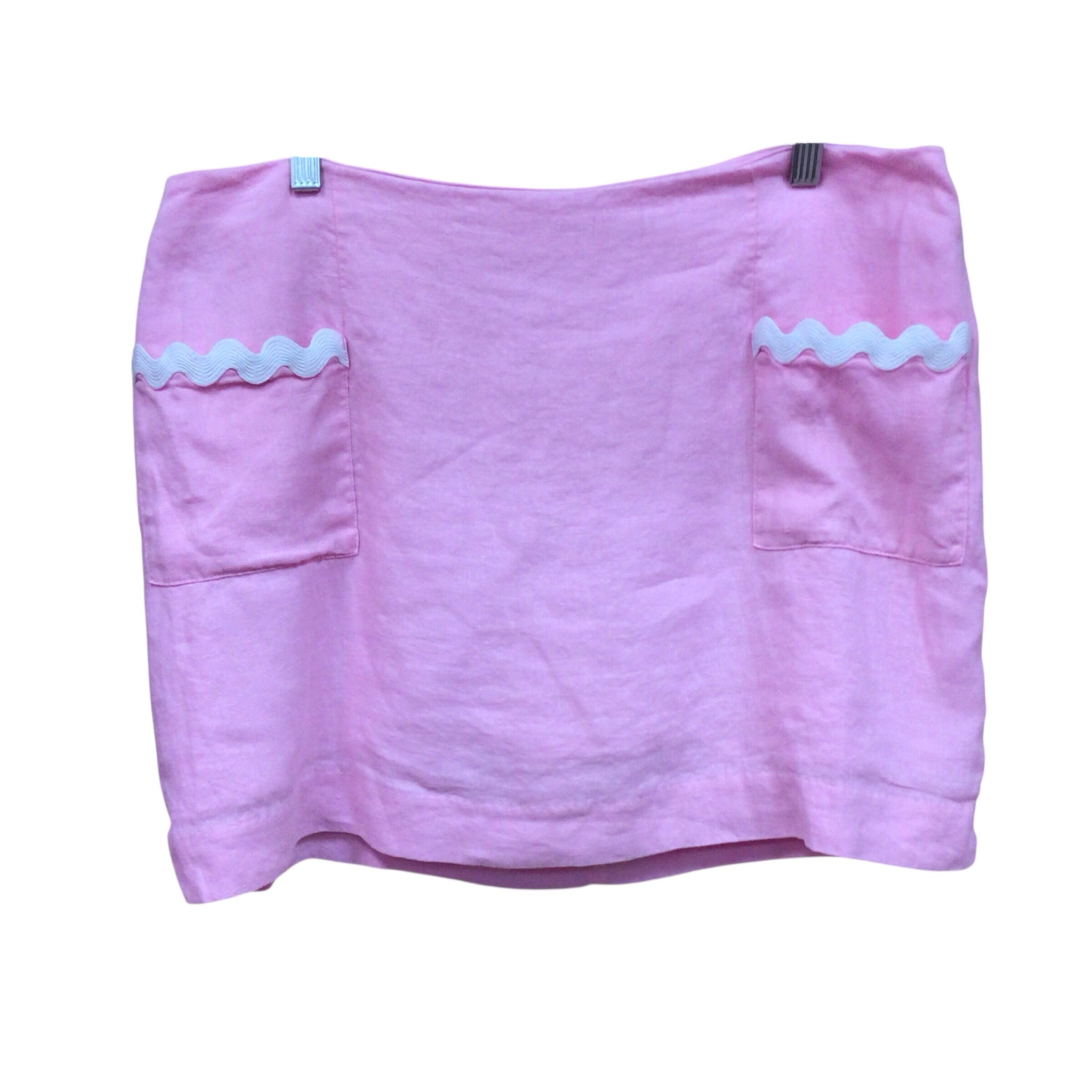 Lilly Pulitzer "Nik Ric Rac Trim" Pink Lined Skort Size 14