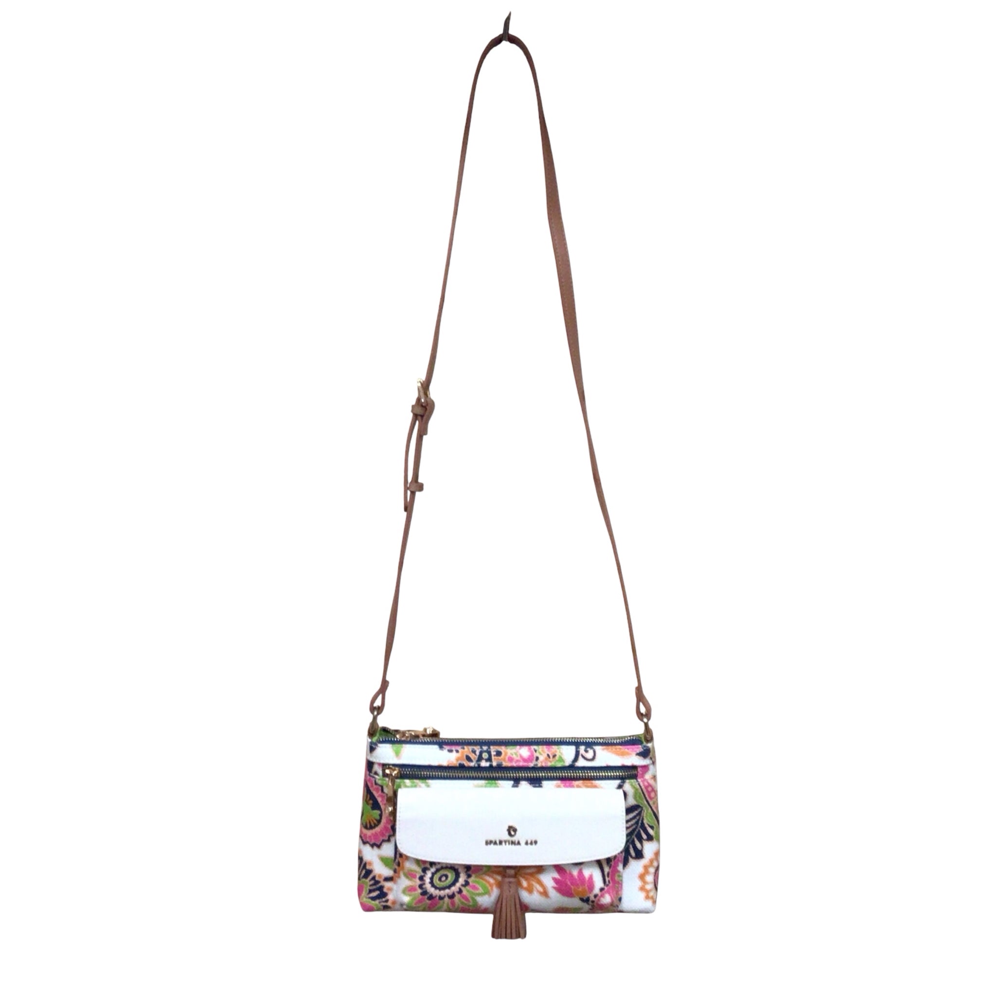 Spartina 449 "Multi-Phone" Multi-Colored Floral Crossbody Bag