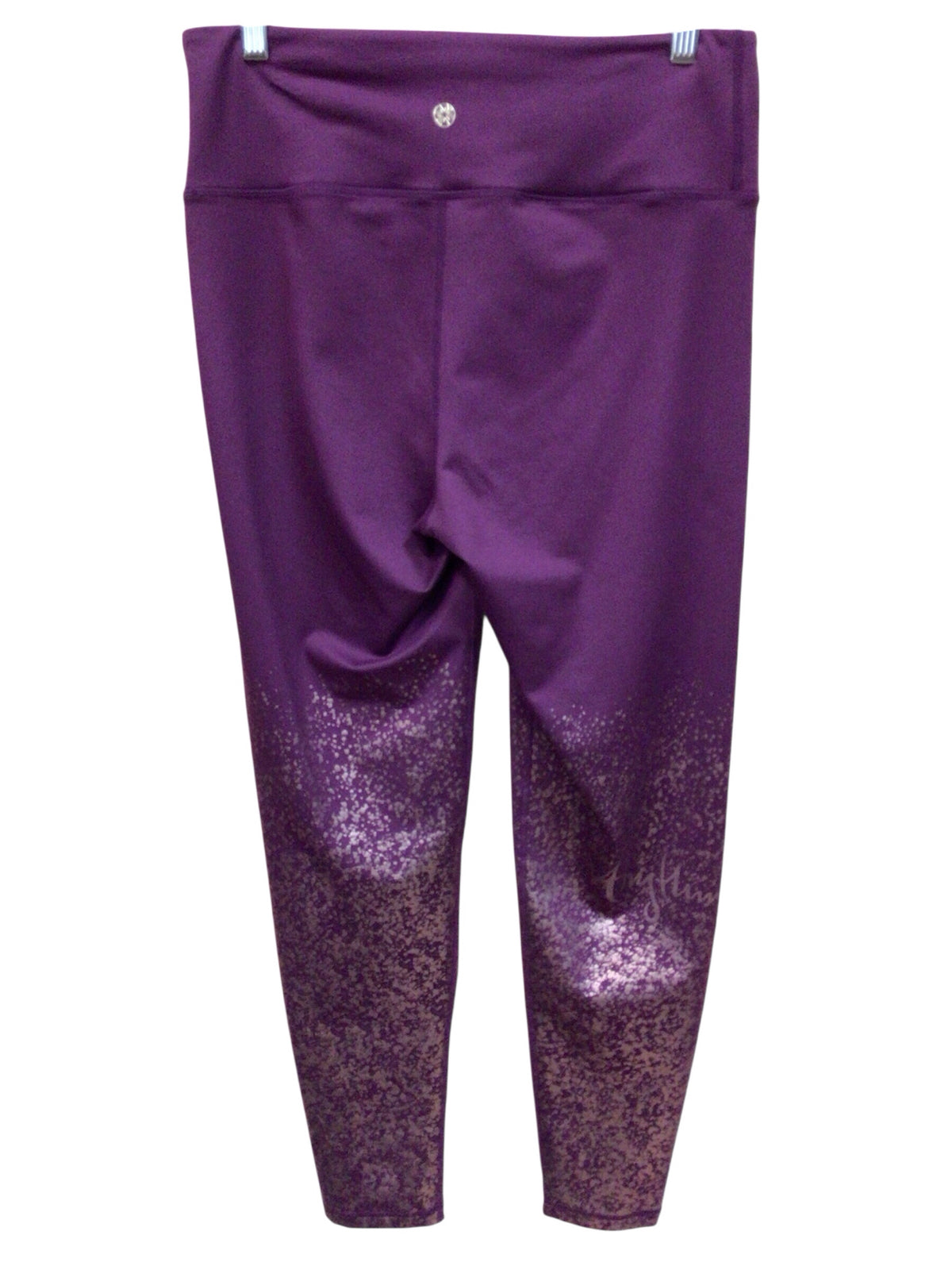Lilly Pulitzer Maroon "Anything Is Possible" Luxletic Leggings Size Large