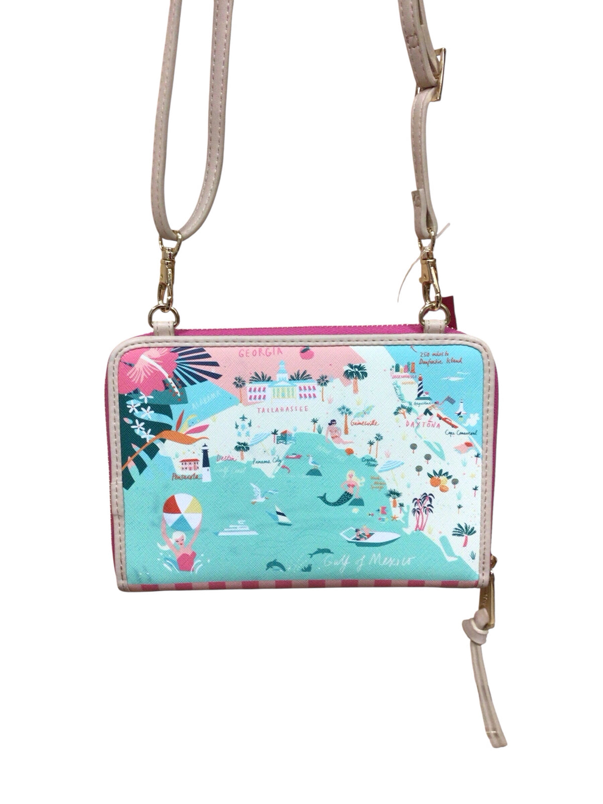 Spartina 449 Florida All In One Phone Crossbody Wallet