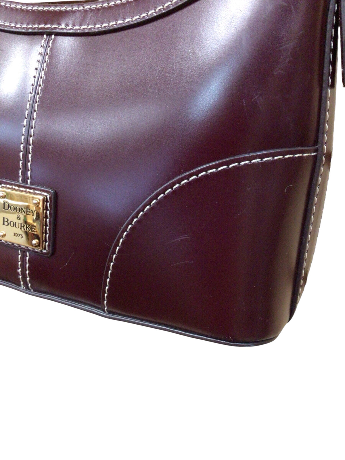 Dooney & Bourke "Baguette" Brown Leather Shoulder Bag