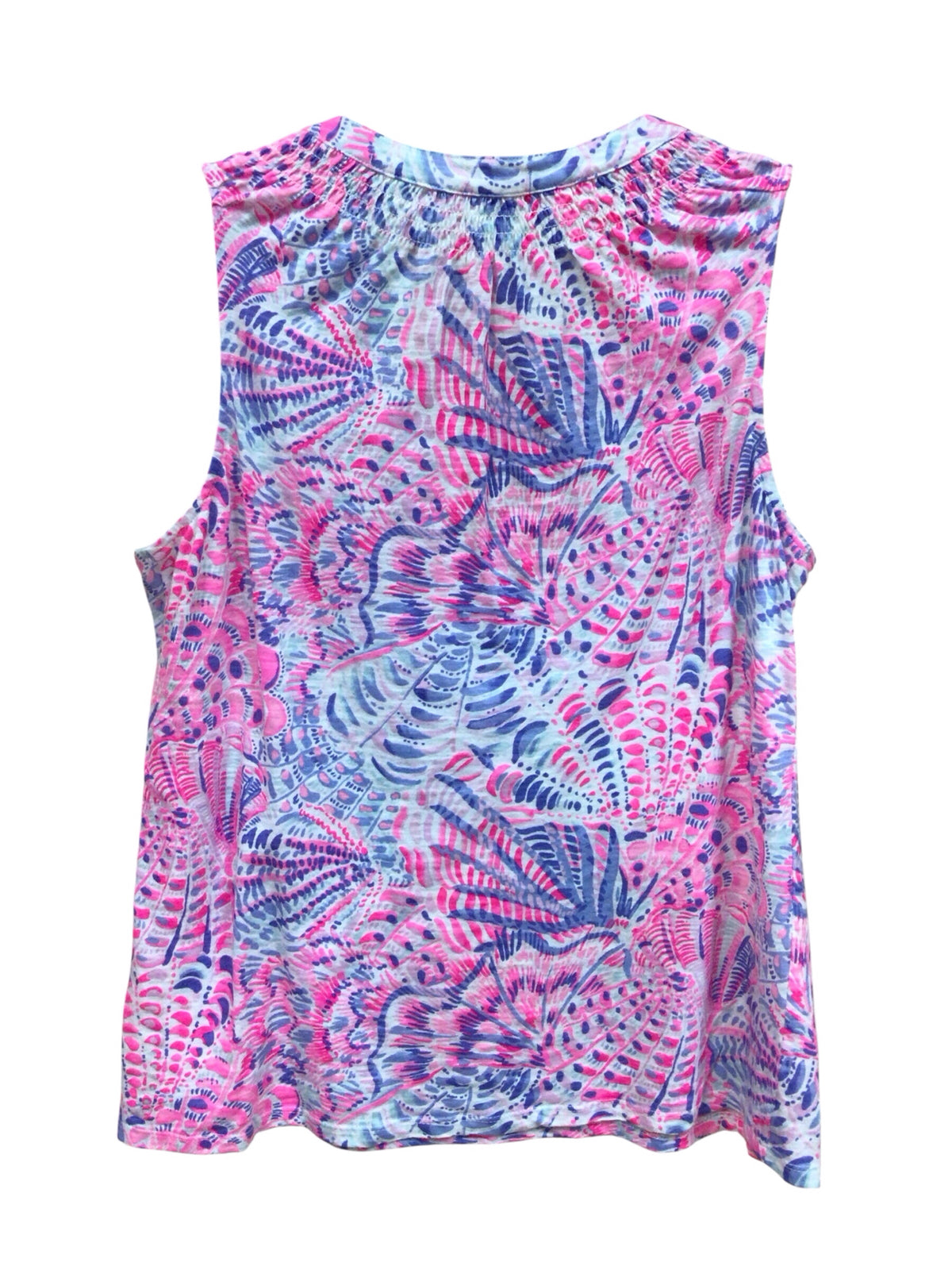 Lilly Pulitzer "Essie" Raz Berry Sea You Soon Sleeveless Top Size Medium