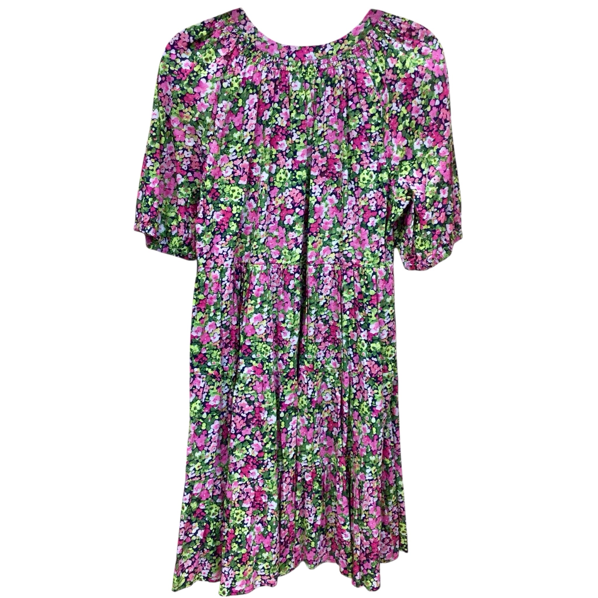 Crown & Ivy Floral Short Sleeve Dress Size Large NWT