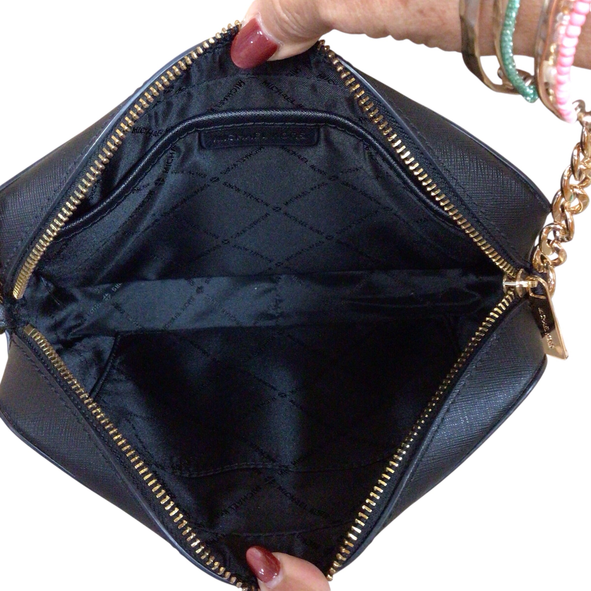 Michael Kors Jet Set Large Saffiano Leather Crossbody Bag