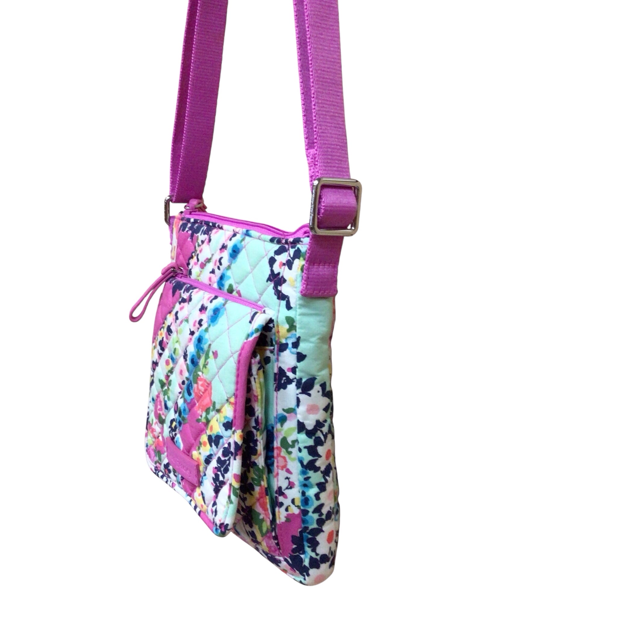 Vera Bradley Iconic RFID Mini Hipster Wildflower Paisley Quilted Crossbody Bag