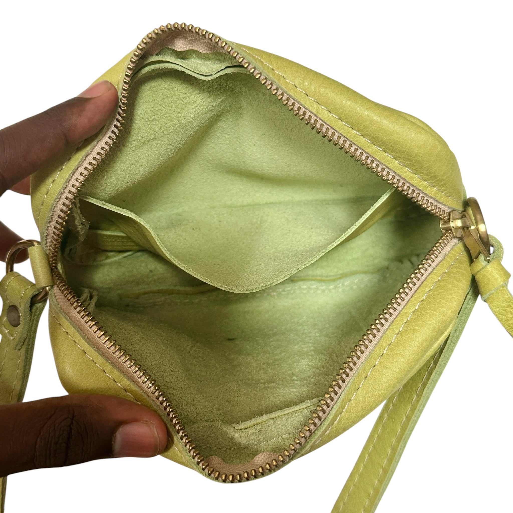 Portland Leather Light Green Crossbody Bag