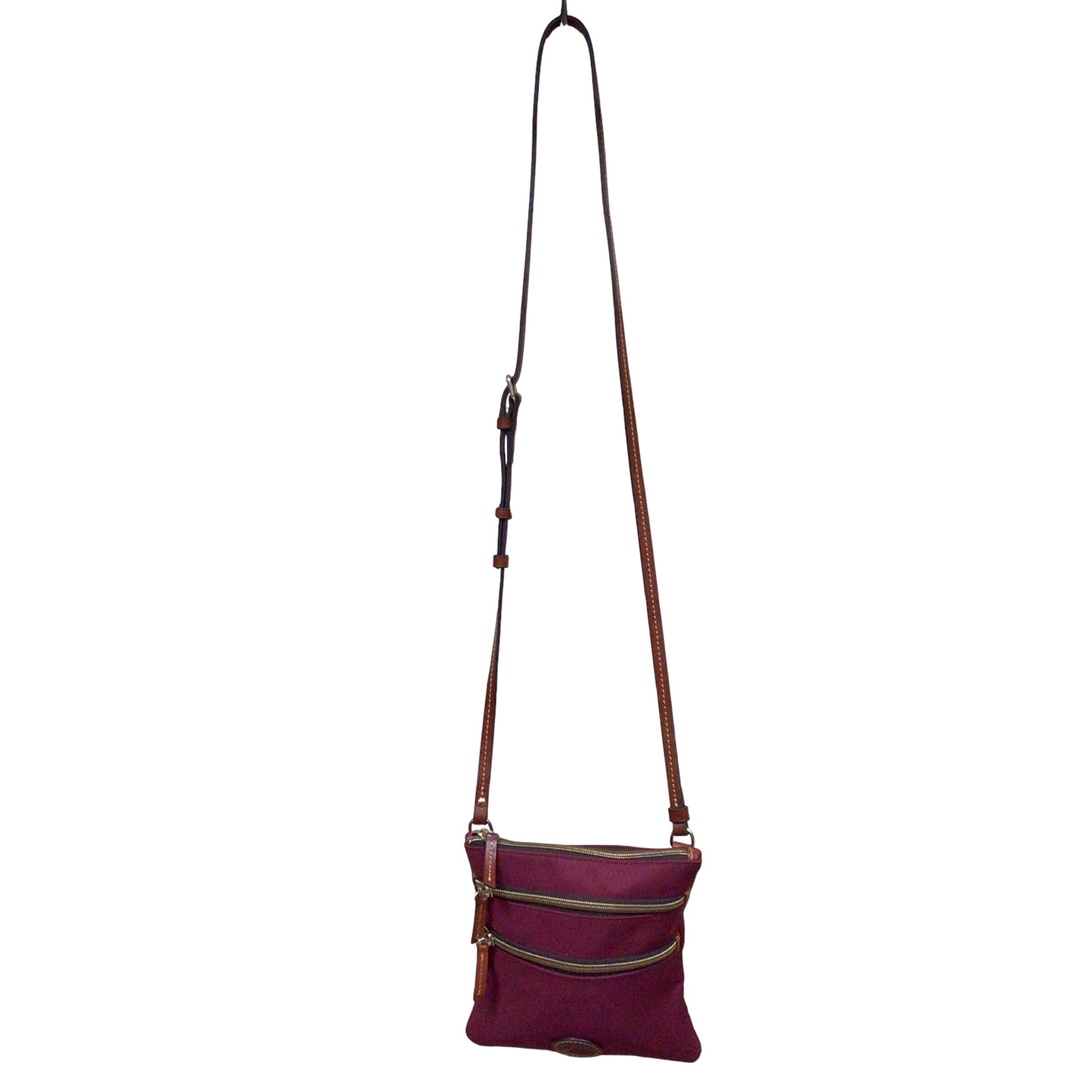 Dooney & Bourke Red Coated Canvas Crossbody Bag