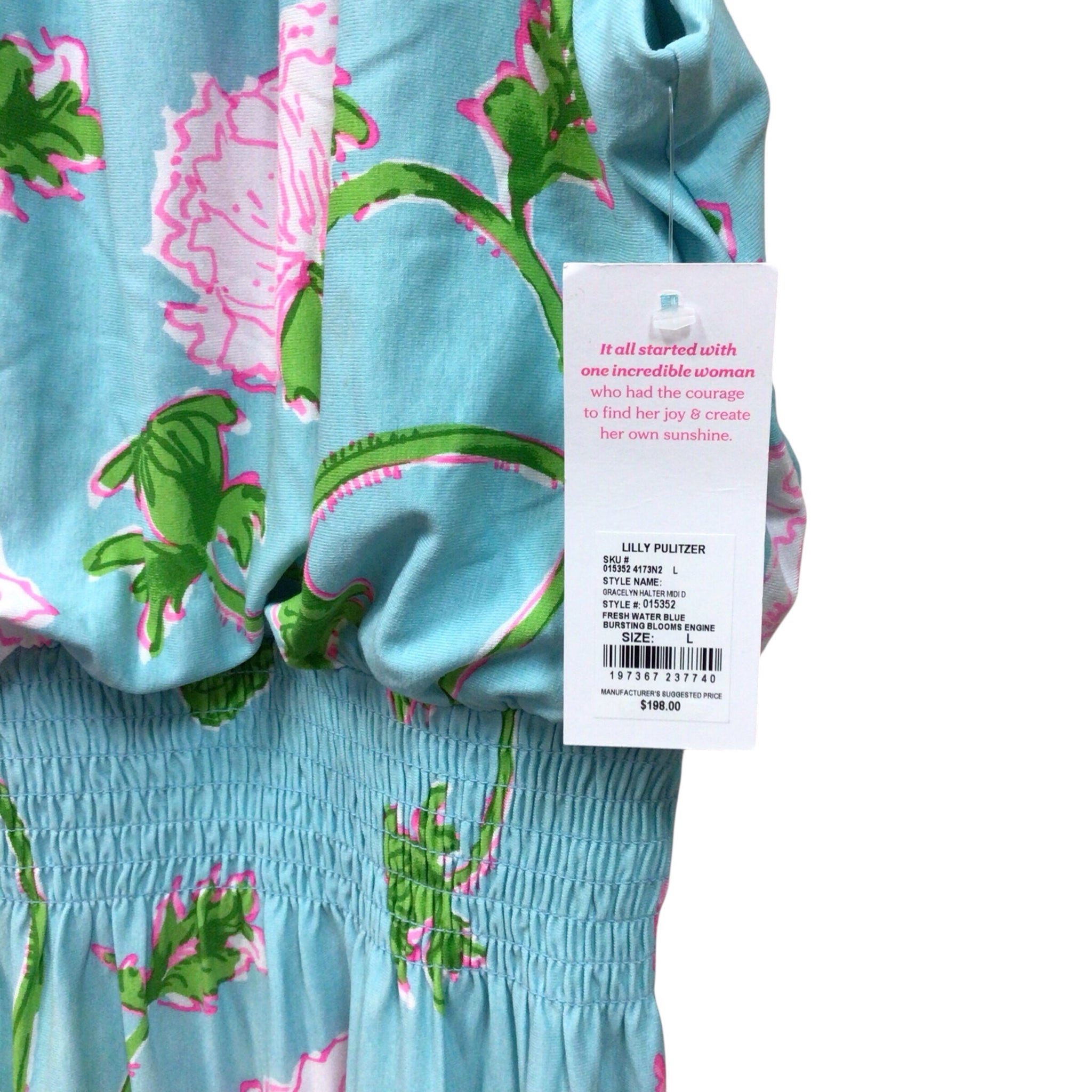 Lilly Pulitzer Gracelyn Halter Midi Dress Size Large NWT