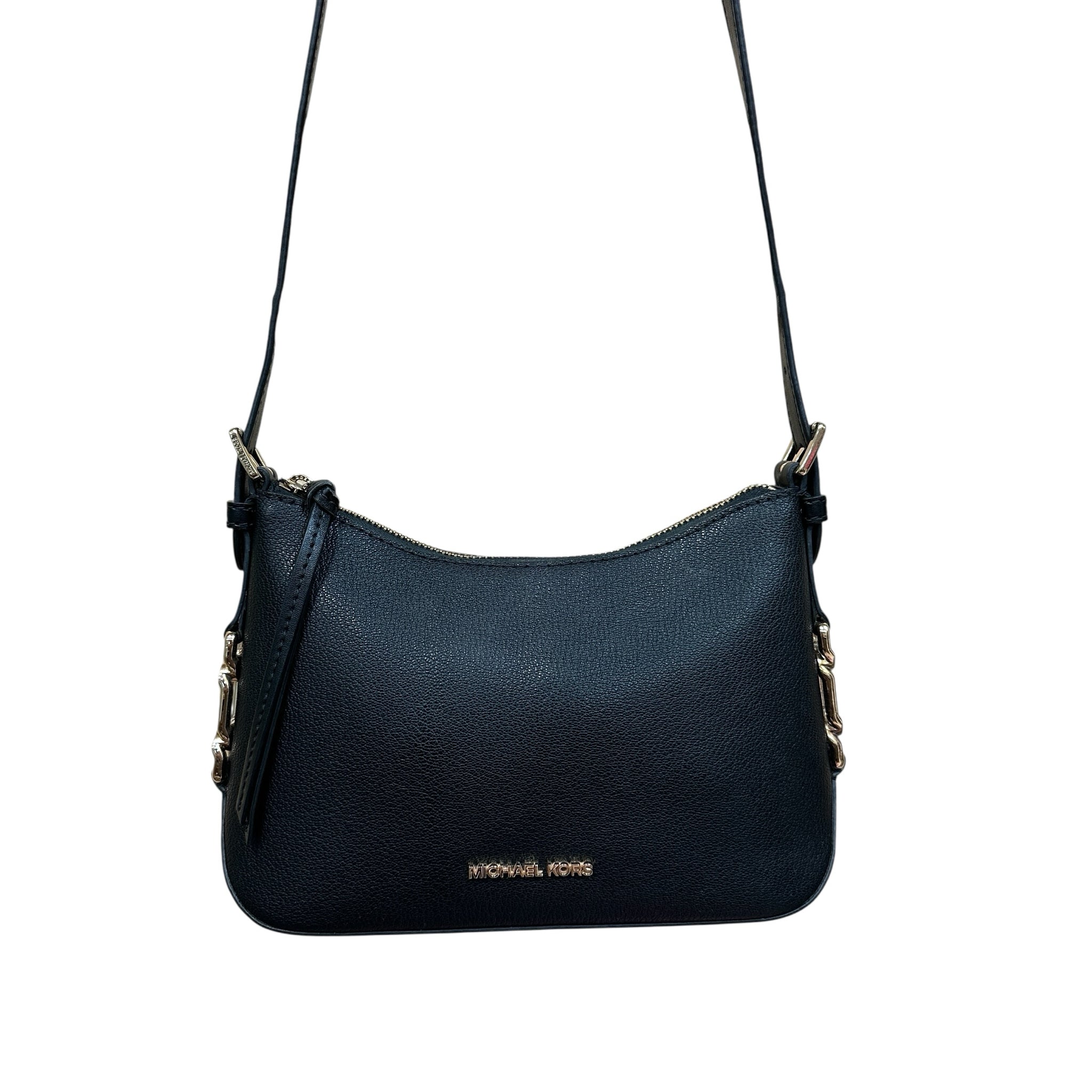 Michael Kors Black Leather Crossbody Bag