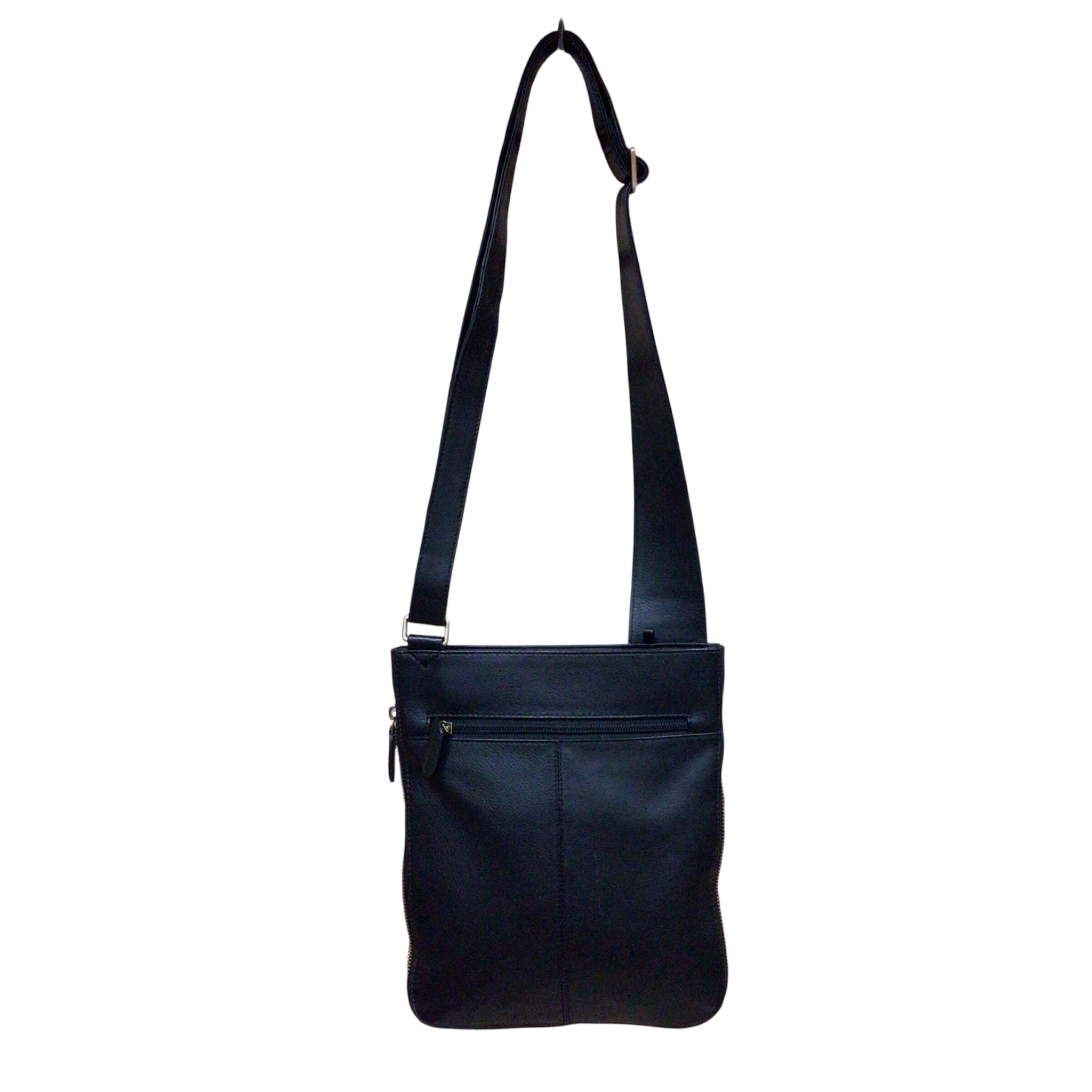 Radley London Pockets 2.0 Faux Croc Leather Black Crossbody Bag