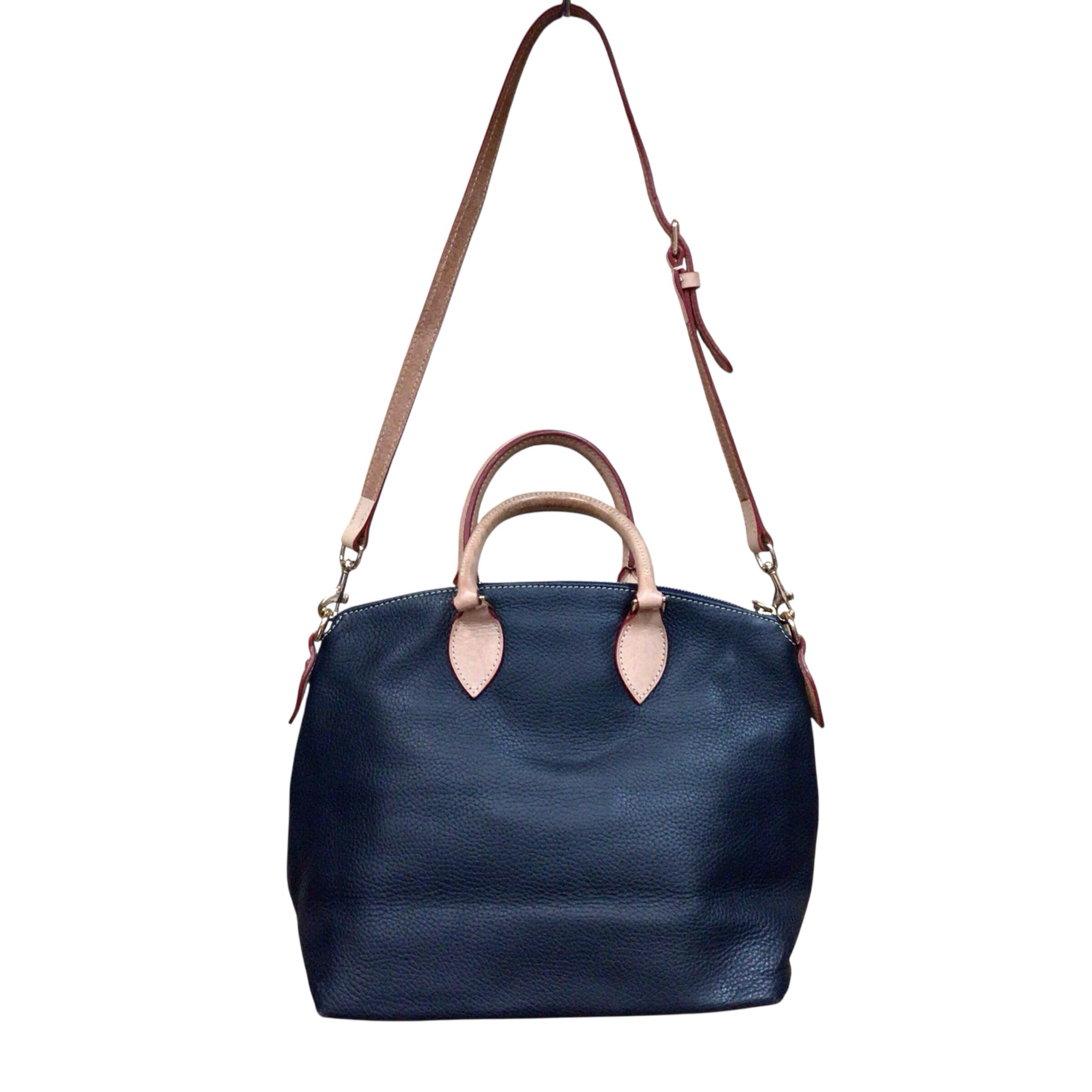 Dooney & Bourke "Dillen" Navy Leather Crossbody Satchel