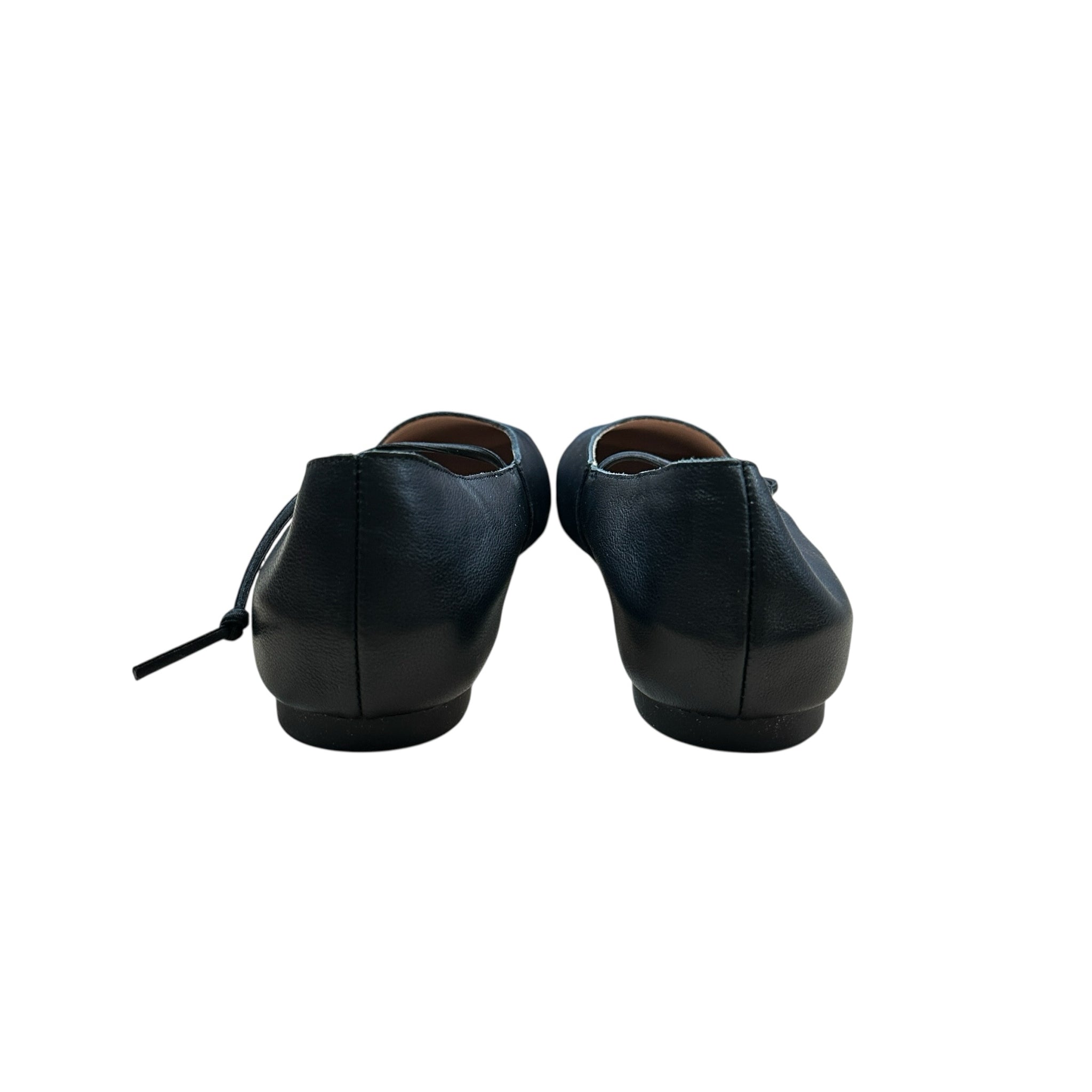 Empress Black Square Toe Flats Size 9