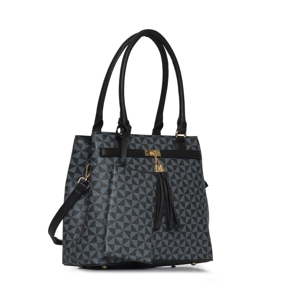 M&M HANDBAGS, LLC. - Medium Fashion Inspired Handbag w/ Matching Wallet M20201