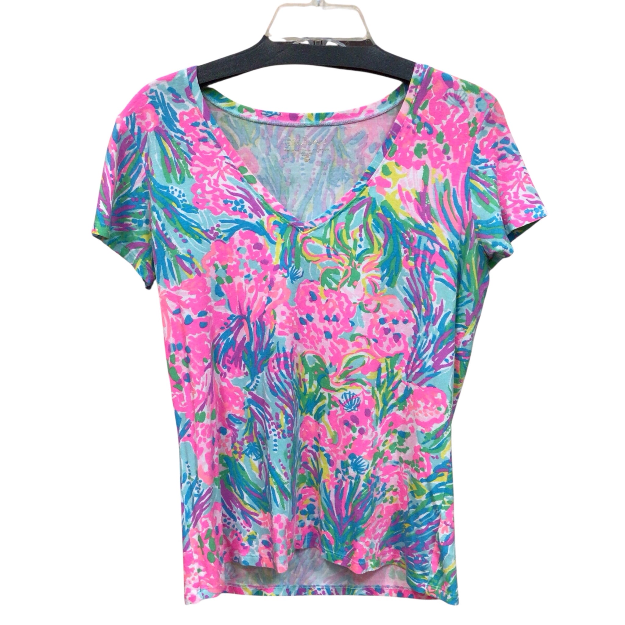 Lilly Pulitzer "Etta" Short Sleeve Top Size Medium
