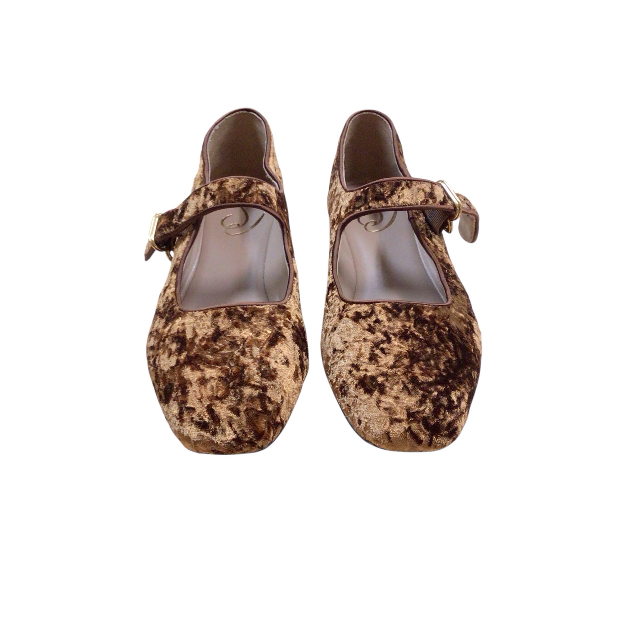 Sam Edelman "Michaela" Bronze Velvet Flats Size 8.5