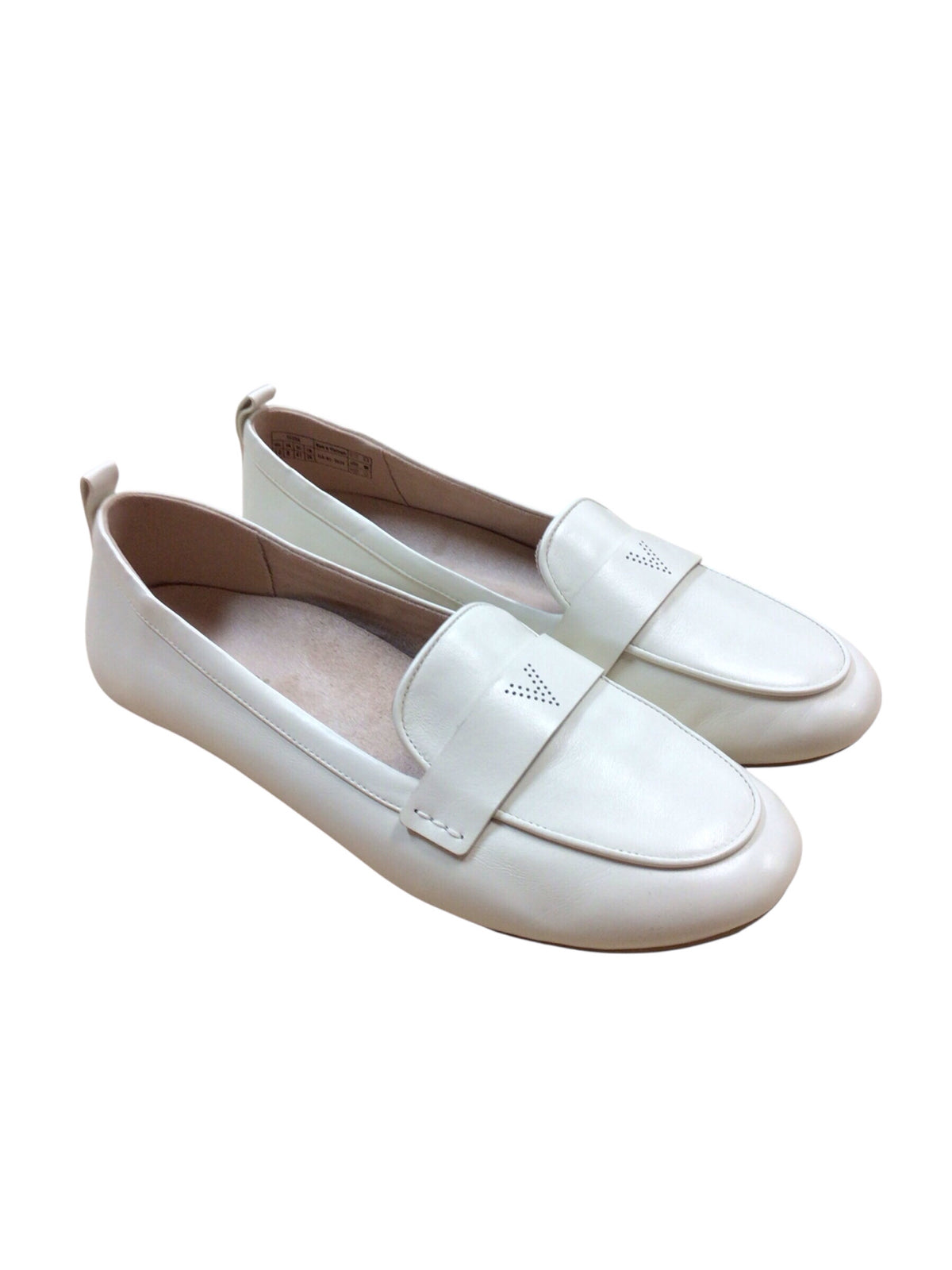 Vionic Tessa Women's Orthotic Slip On Ivory Flats - Size 10
