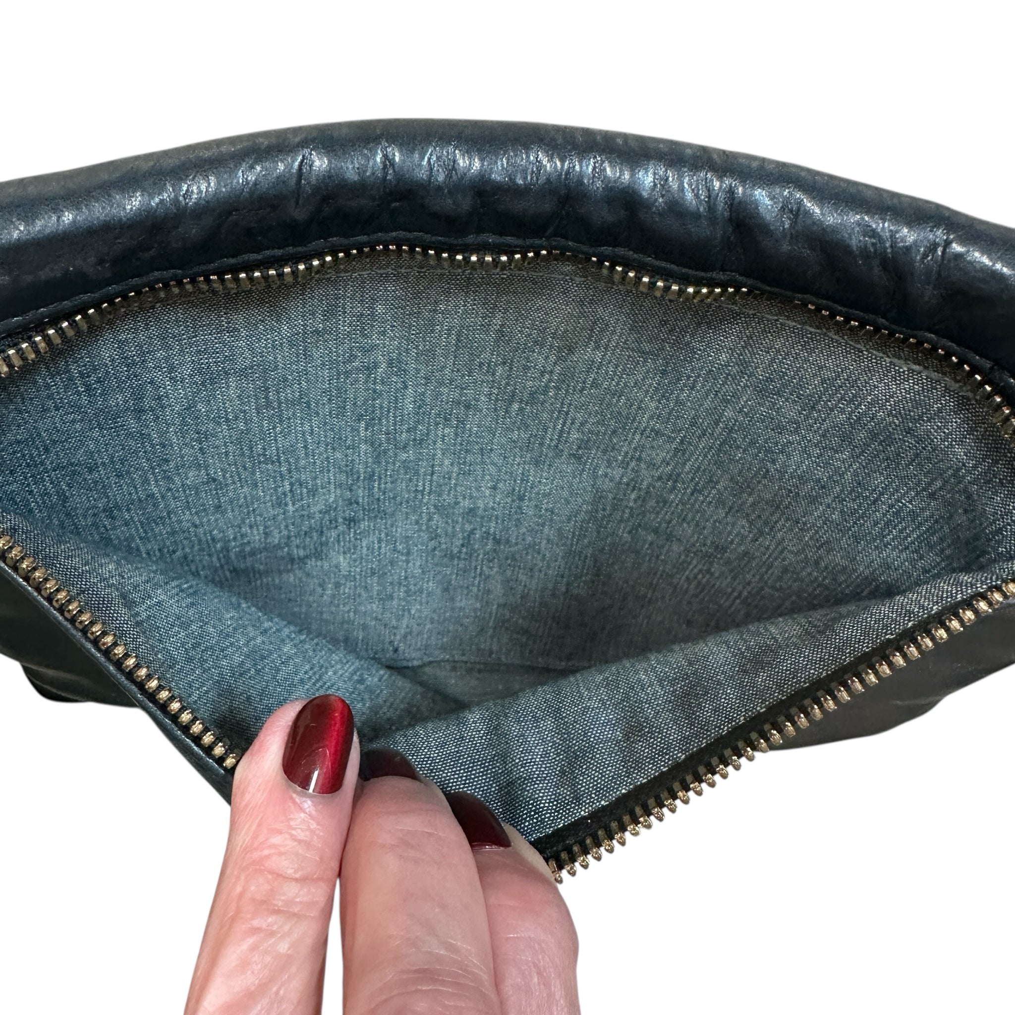 Clare V. Jumelle Rustic Black Leather Crossbody Bag