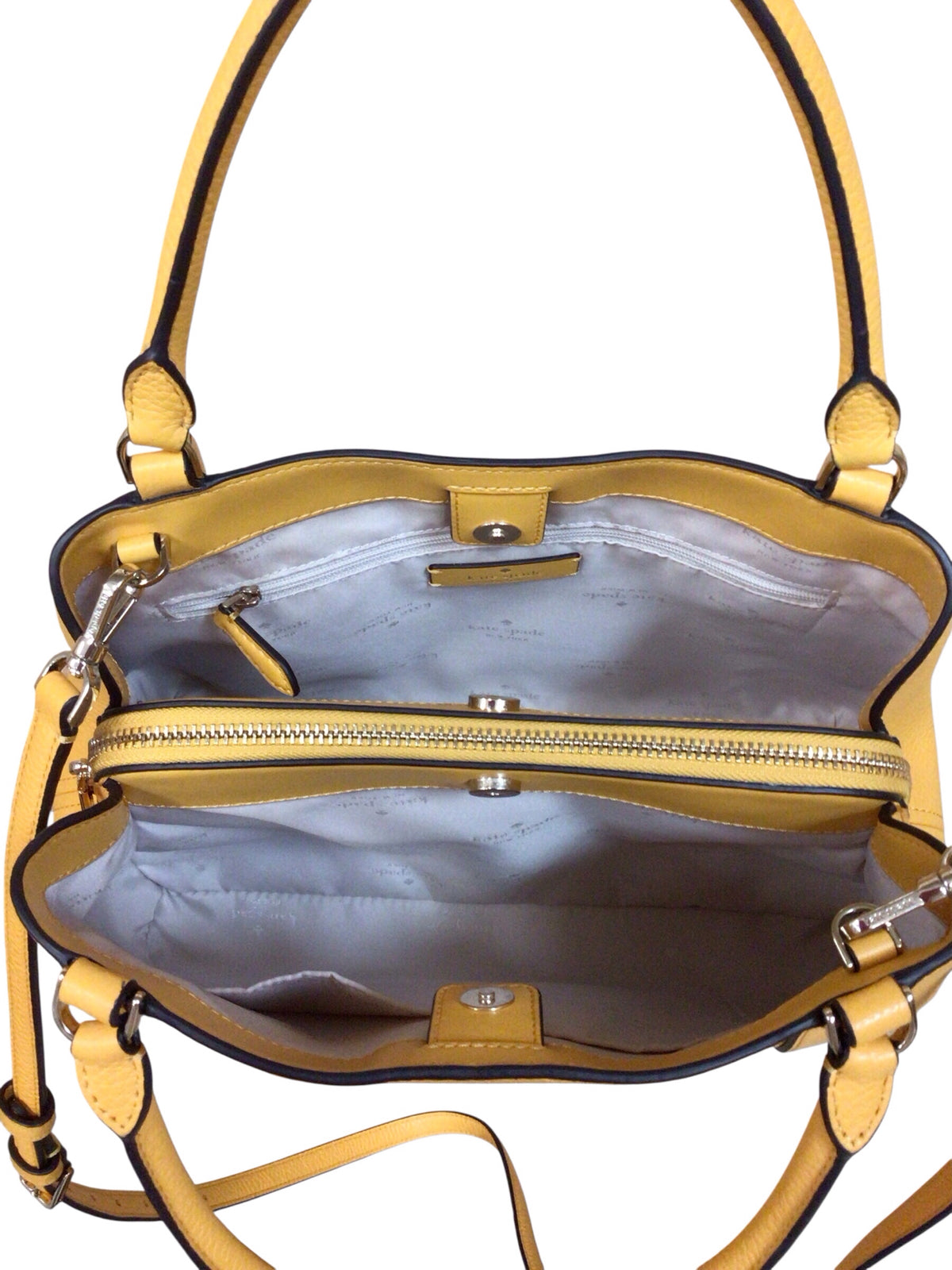 Kate Spade "Lena" Yellow Satchel Crossbody Bag