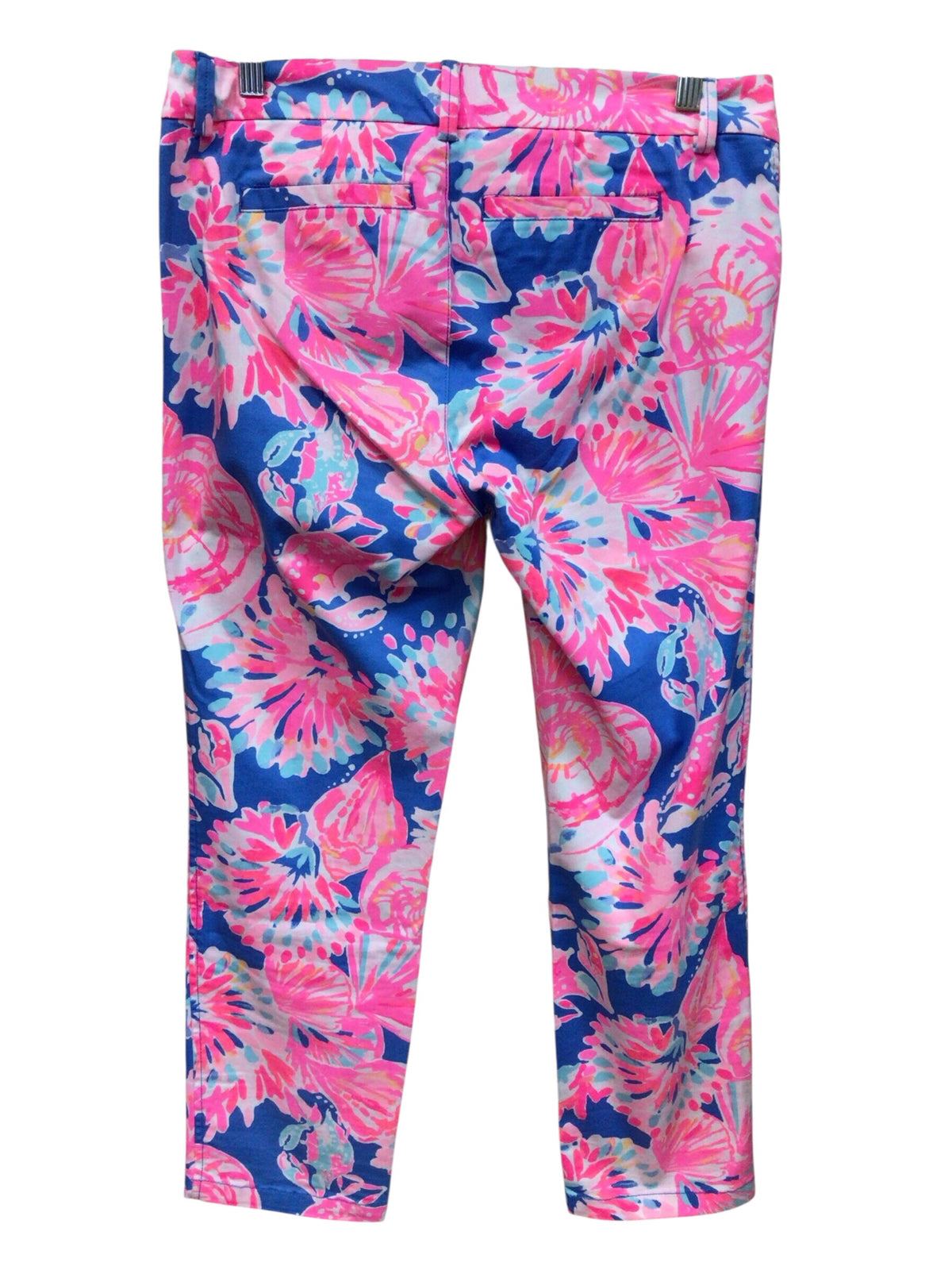Lilly Pulitzer "Sadie" Bay Dream Stretch Chino Pants Size 6