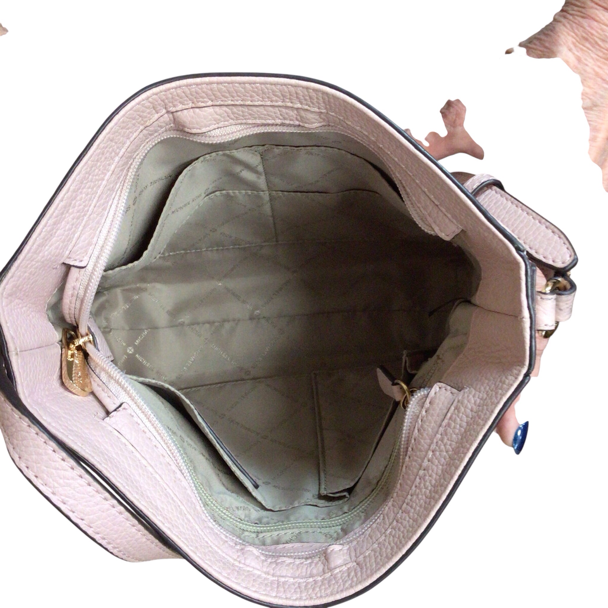 Michael Kors "Jet Set" Travel Pink Leather Crossbody Bag